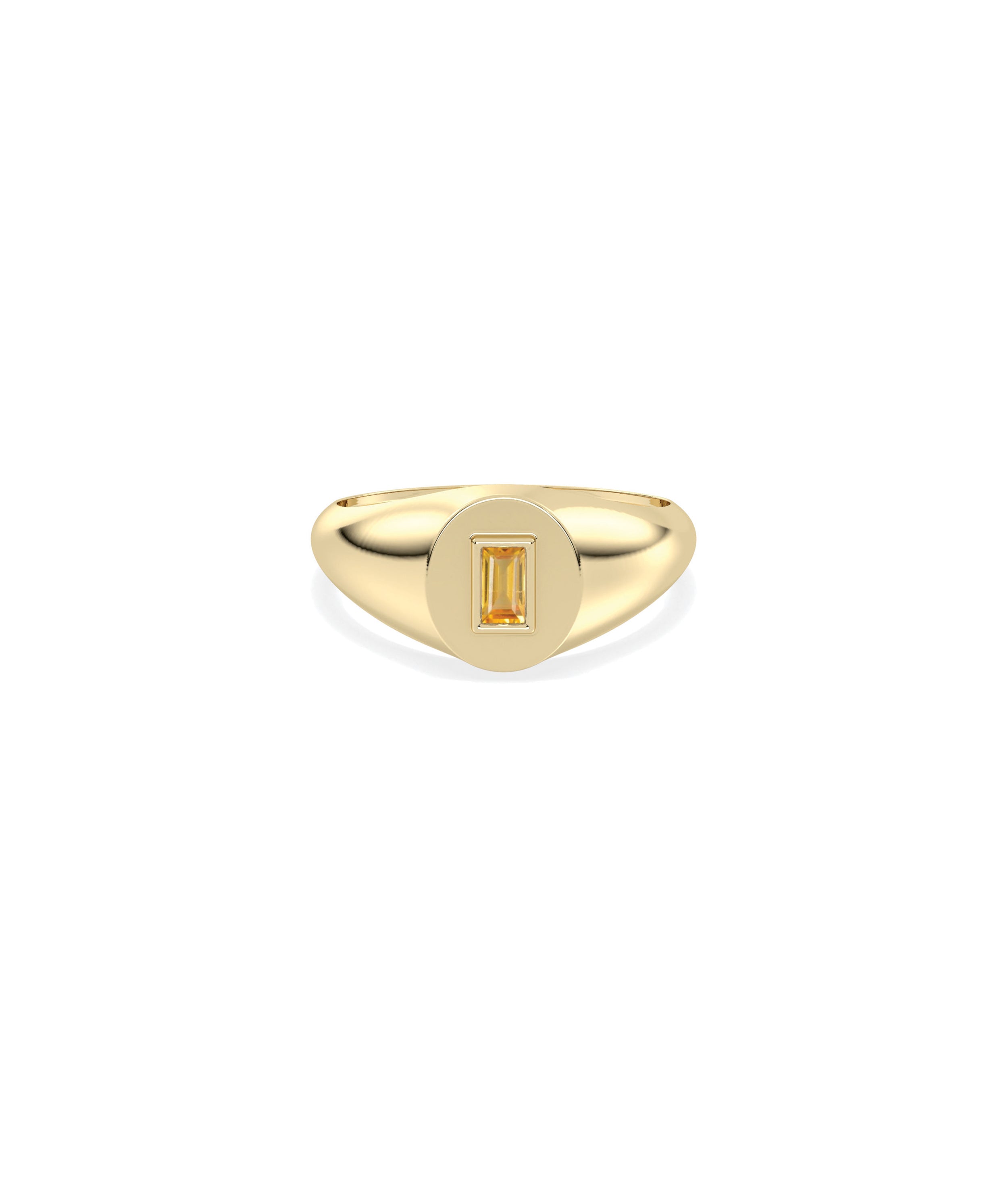 Signet Birthstone Ring - everyday jewelry