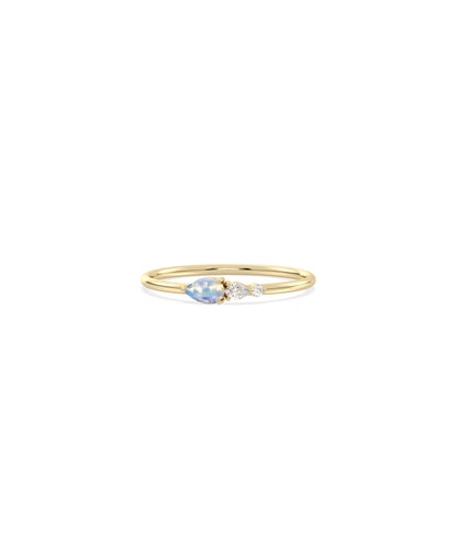 Birthstone and Diamond Band Ring | Everyday Jewelry