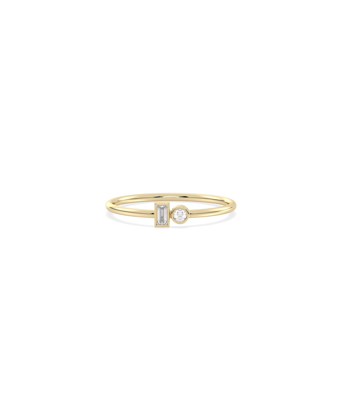 2 Stone Birthstone and Diamond Ring | Everyday Jewelry For Women