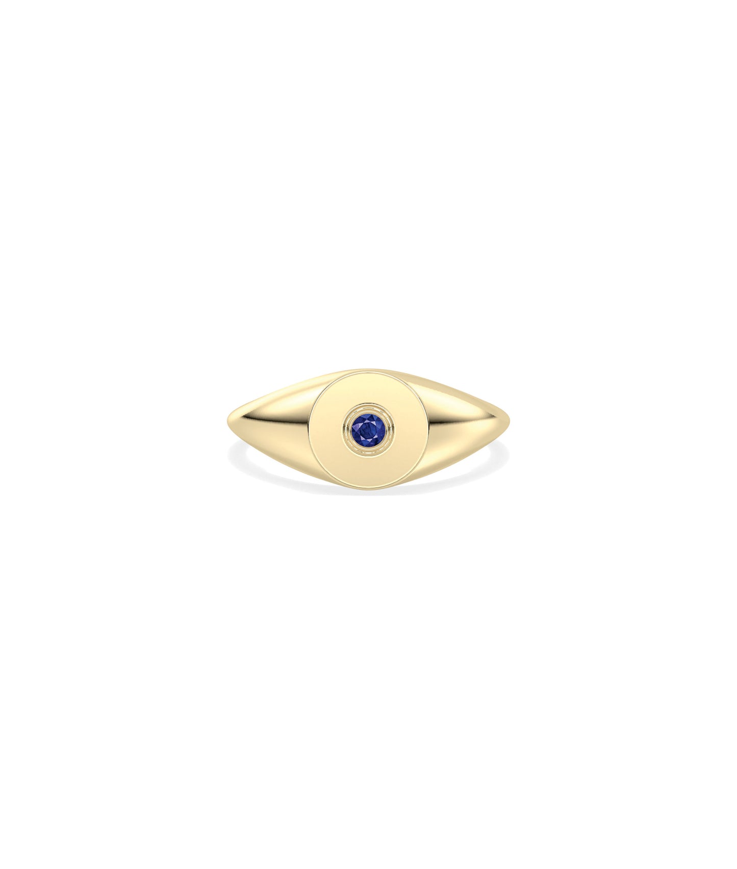 Birthstone Signet Bezel Set Ring | Everyday Jewelry 