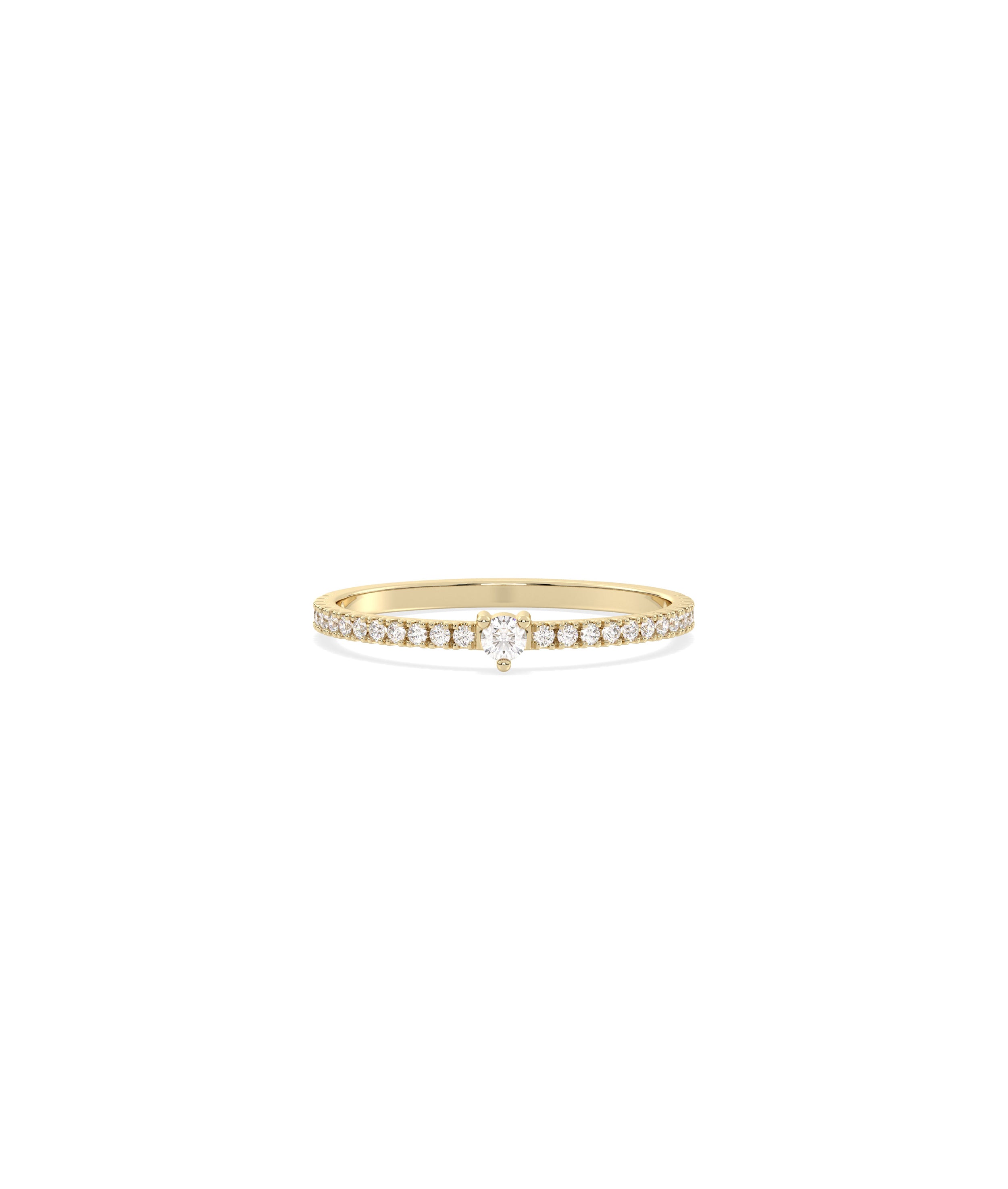 Heart Shape Birthstone and Diamond Band Ring | Diamond Band Rings