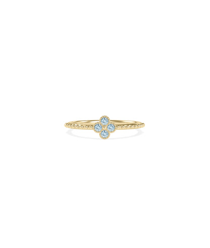 Birthstone Cluster Band Ring