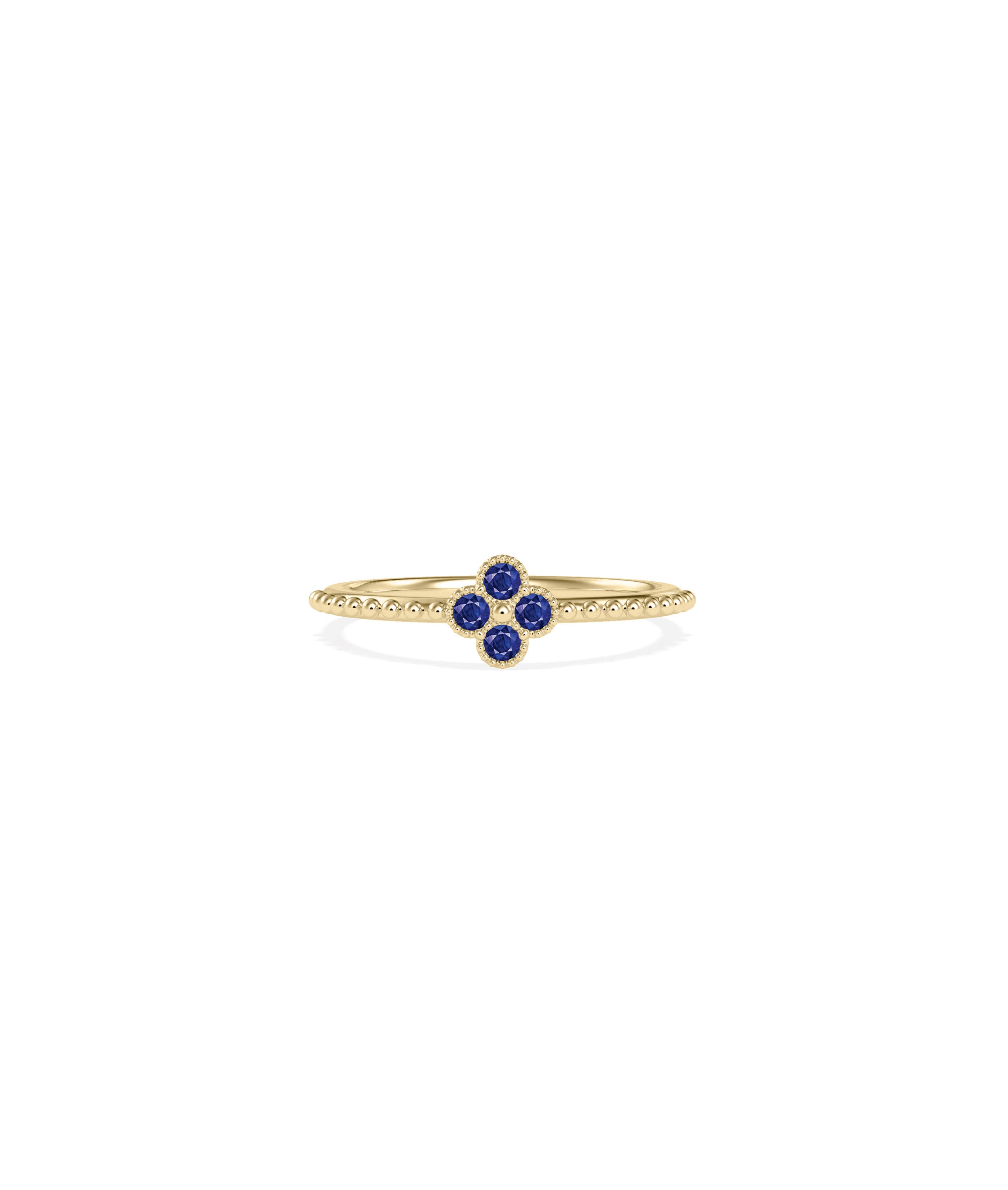 Birthstone Cluster Band Ring