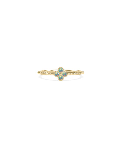 Birthstone Cluster Band Ring | Diamond Band Rings 