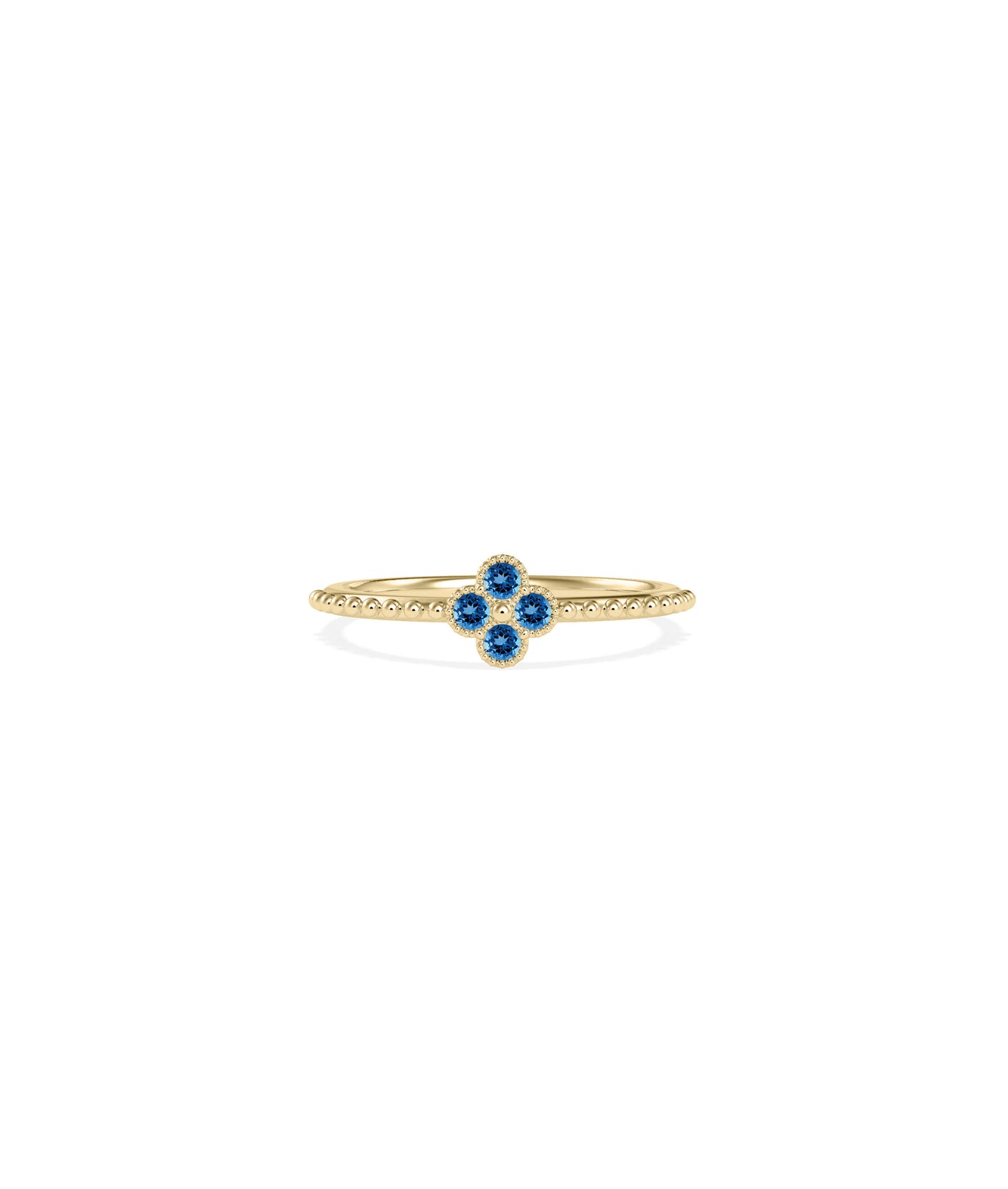 Birthstone Cluster Band Ring