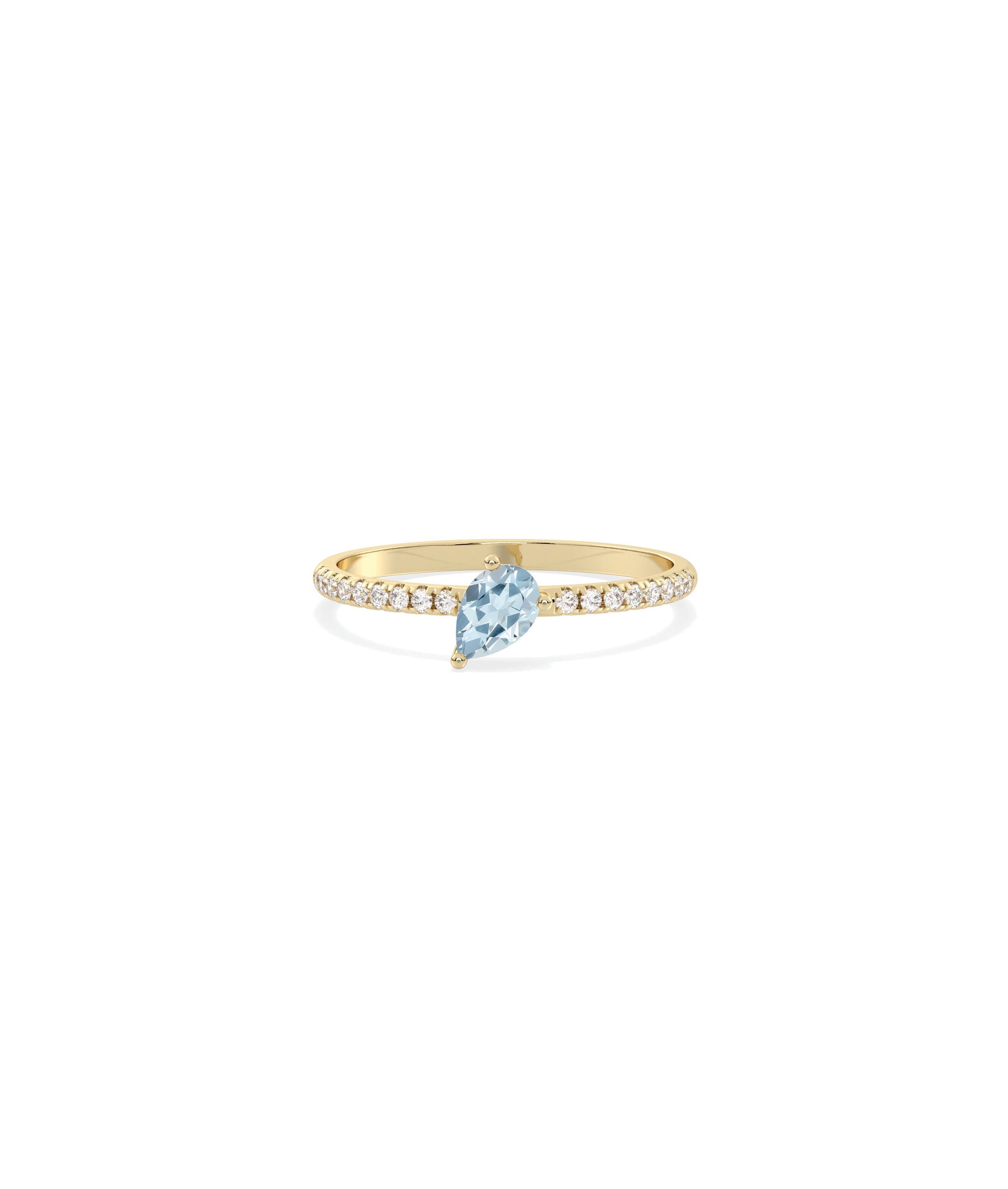 Birthstone and Diamond Band Ring | Engagement Rings