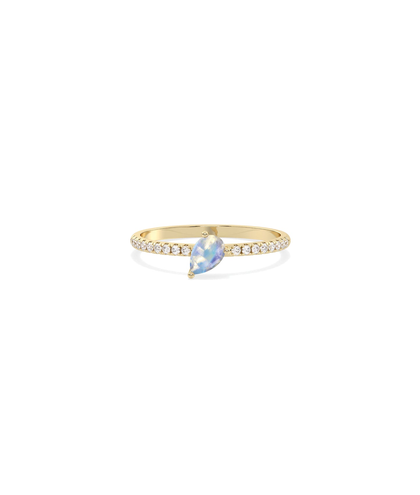 Birthstone and Diamond Band Ring | Engagement Rings