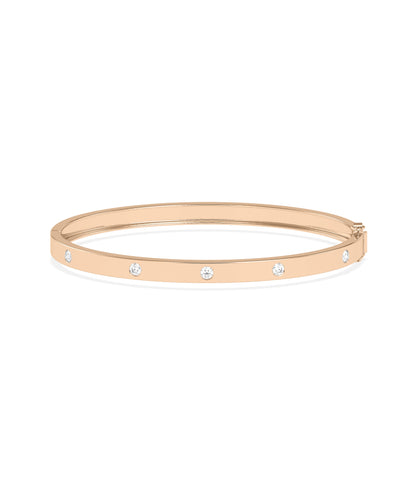 Diamond Station Bangle | Diamond Bangle Bracelet