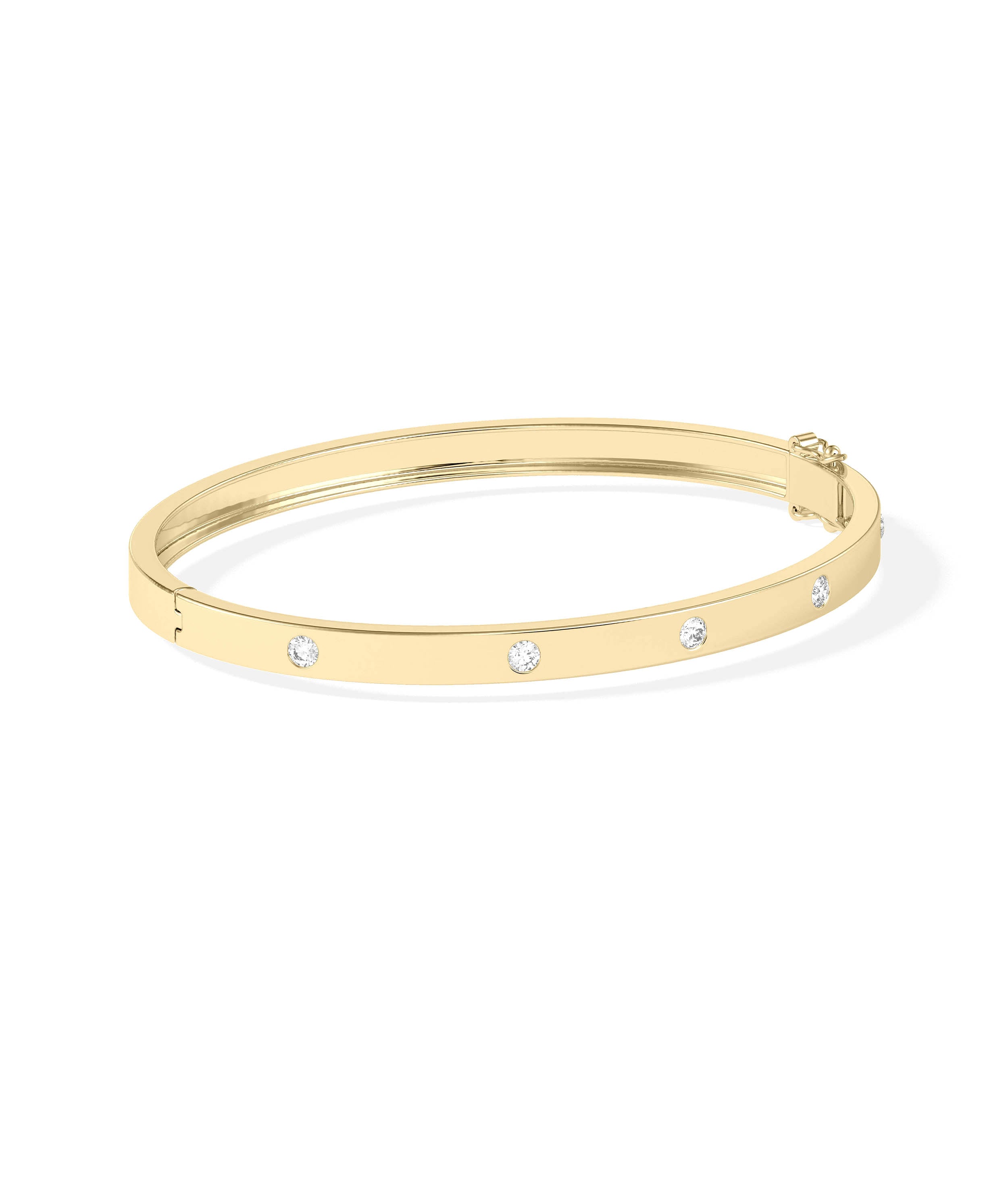 Diamond Station Bangle | Diamond Bangle Bracelet