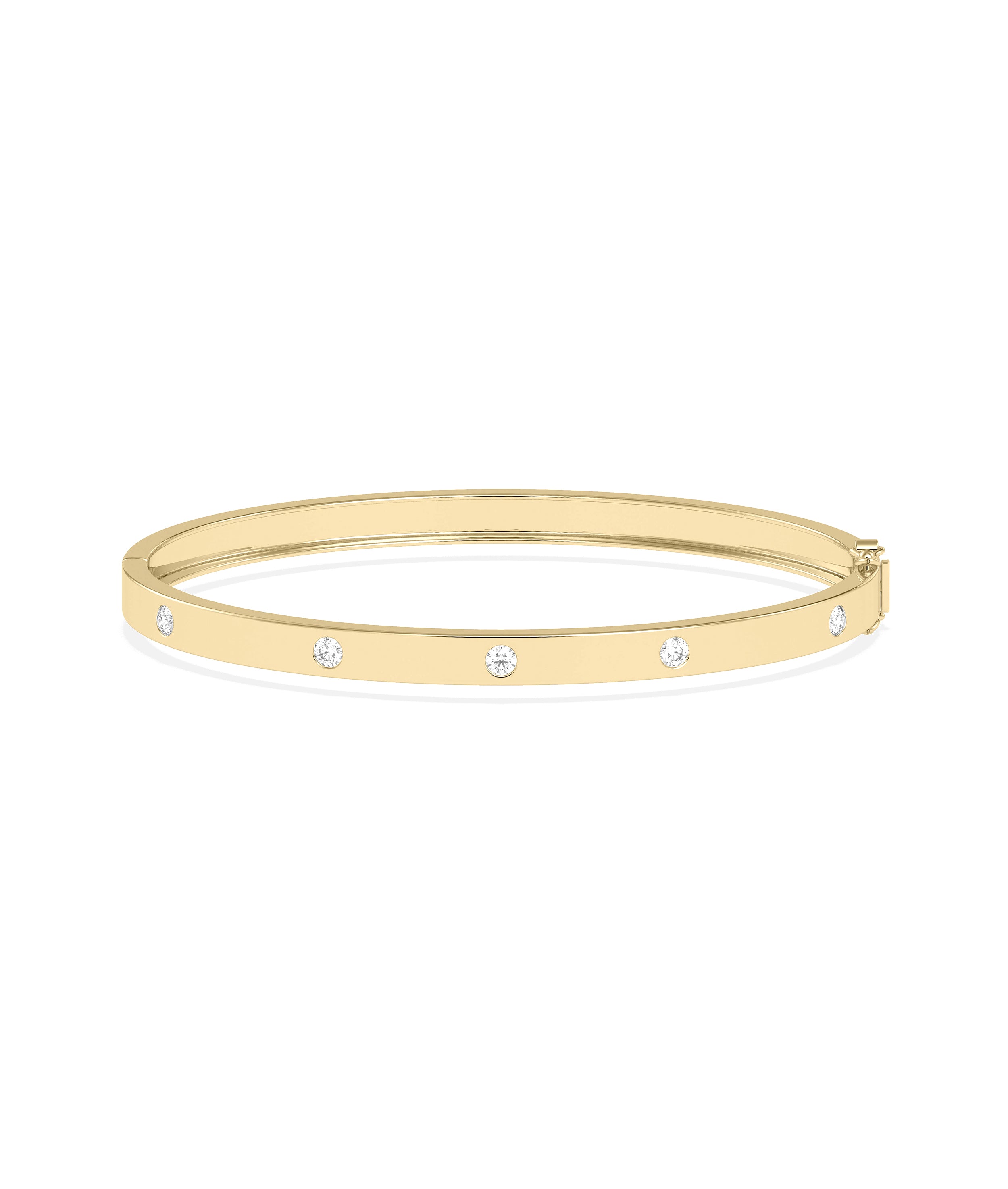 Diamond Station Bangle | Diamond Bangle Bracelet