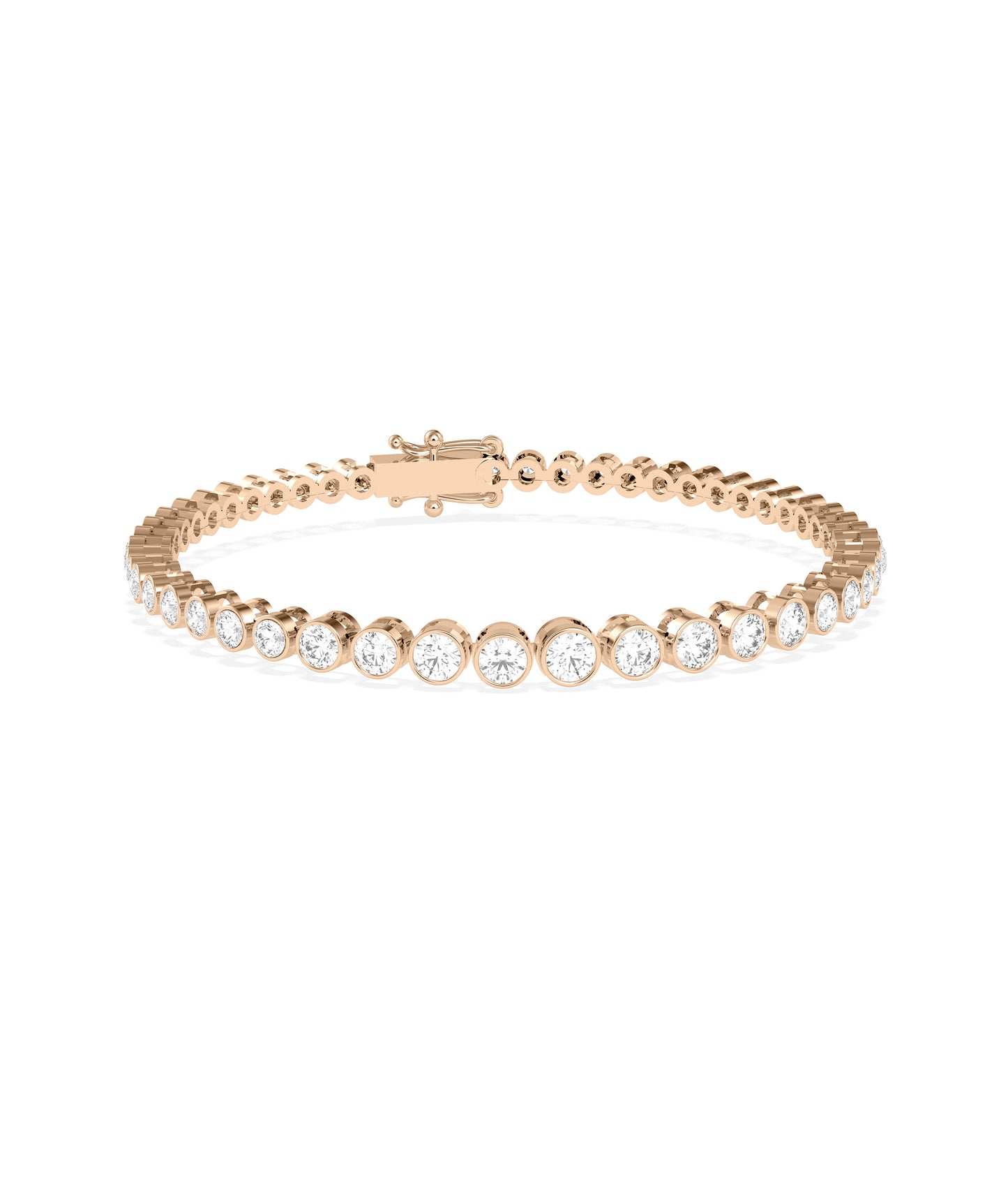 Diamond Bezel Set Tennis Bracelet