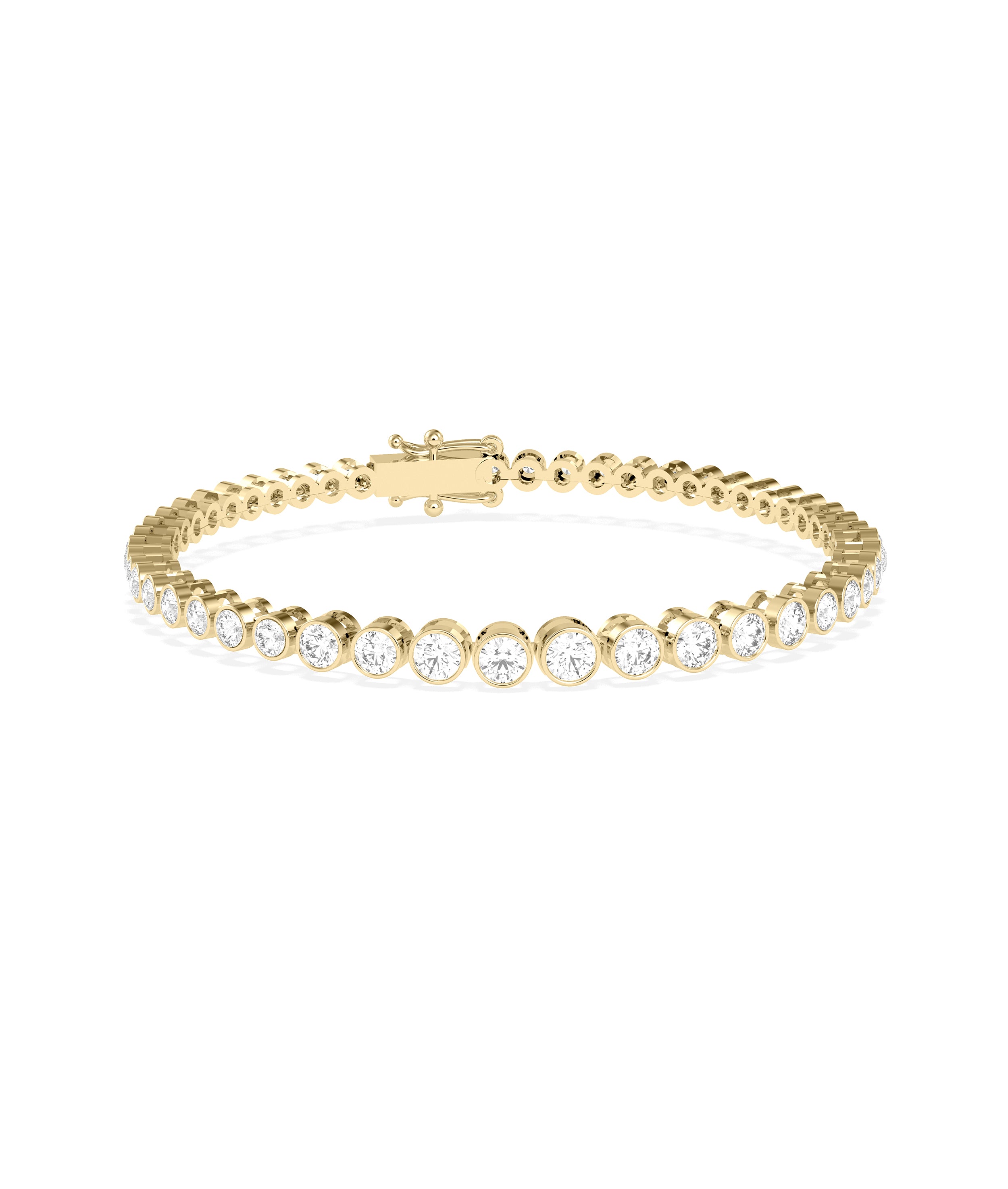 Diamond Bezel Set Tennis Bracelet