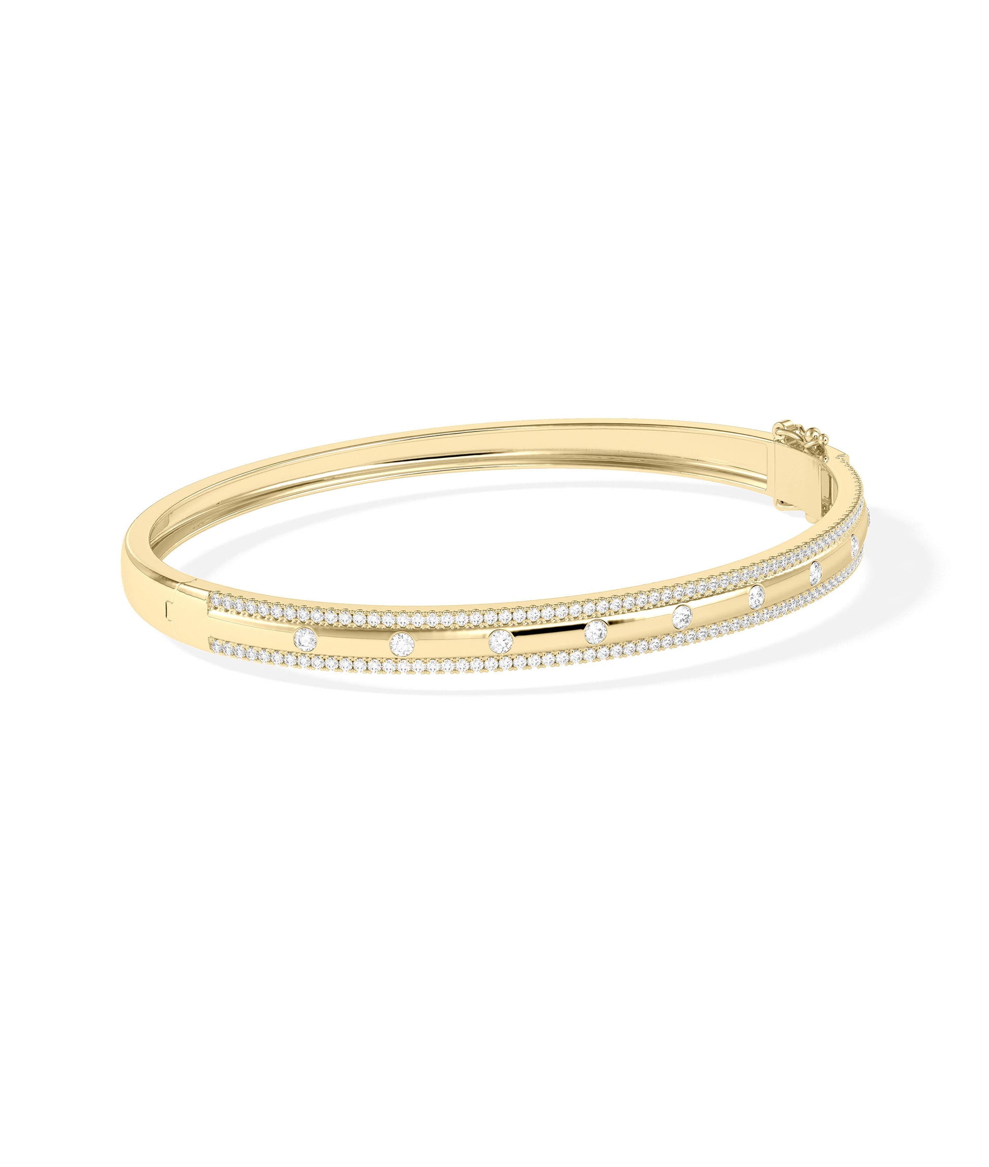 Diamond Station Bangle | Diamond Bangle Bracelet