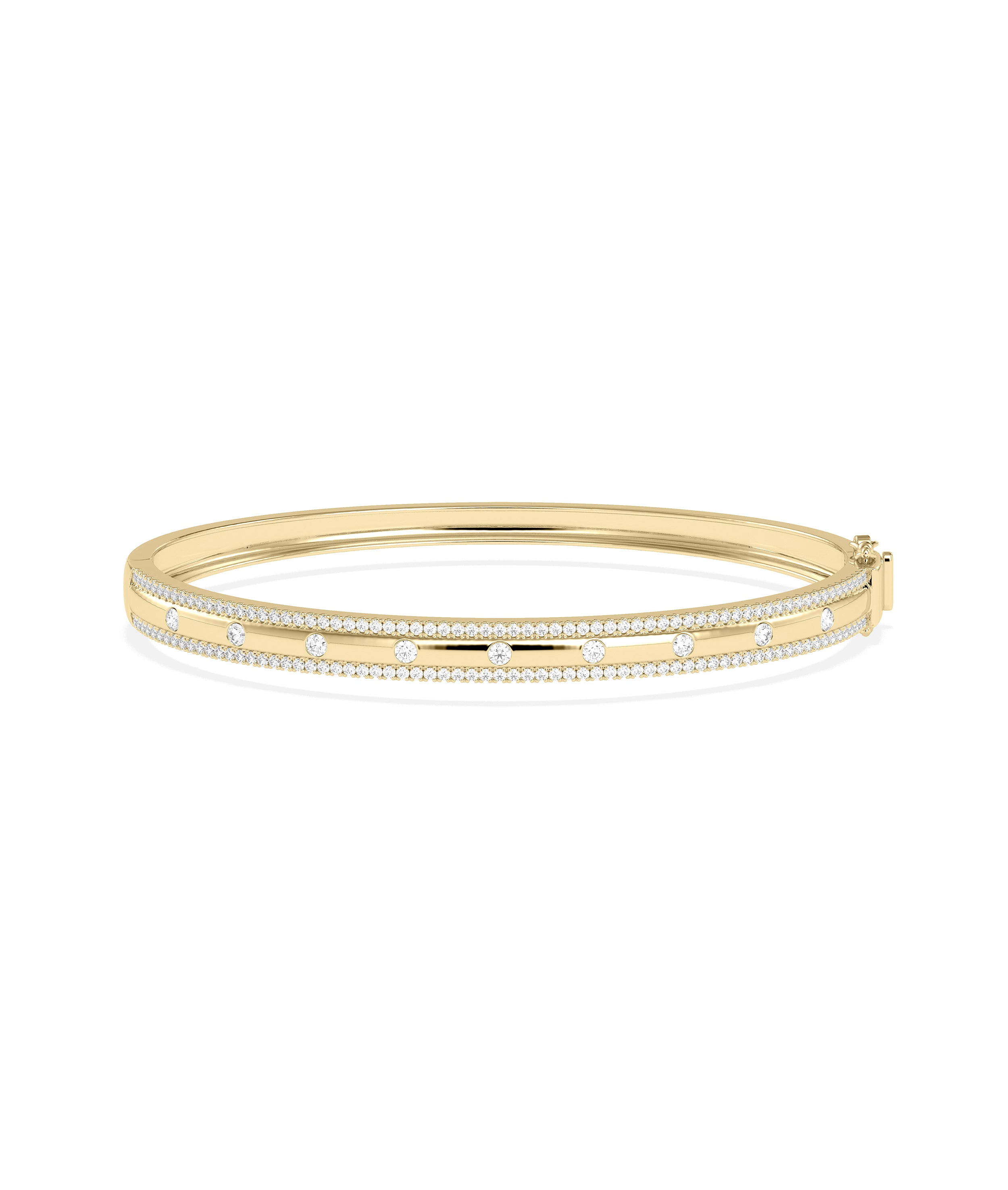 Diamond Station Bangle | Diamond Bangle Bracelet