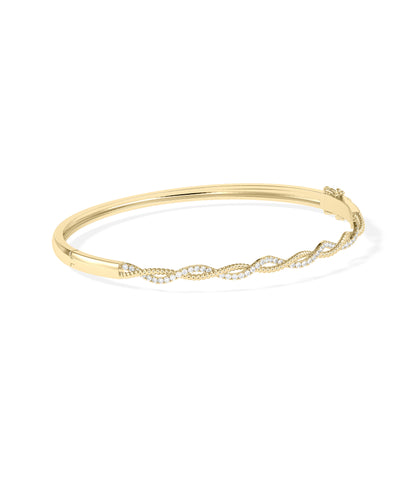 Diamond Twist Bangle | Diamond Bangle 