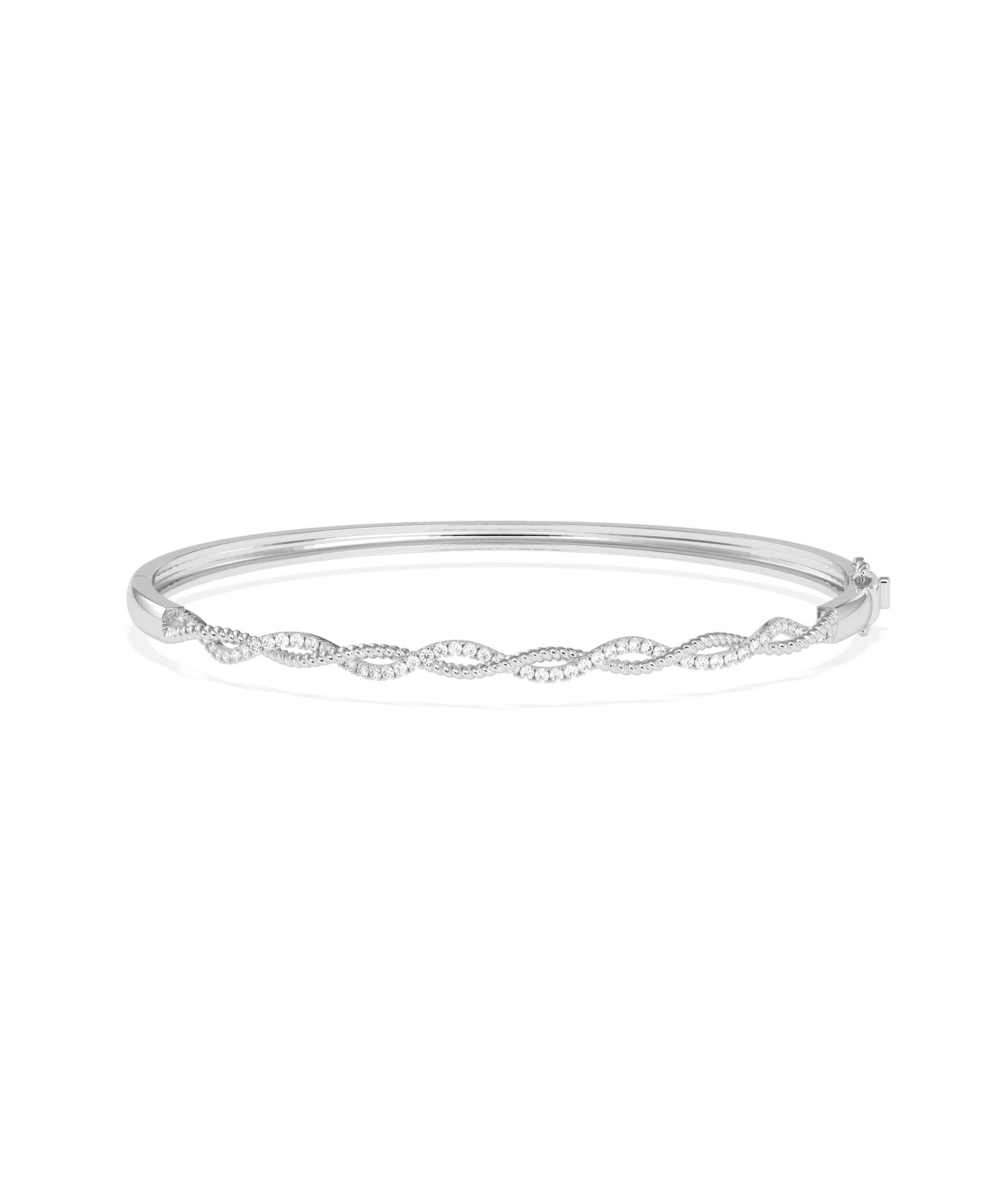 Diamond Twist Bangle | Diamond Bangle 