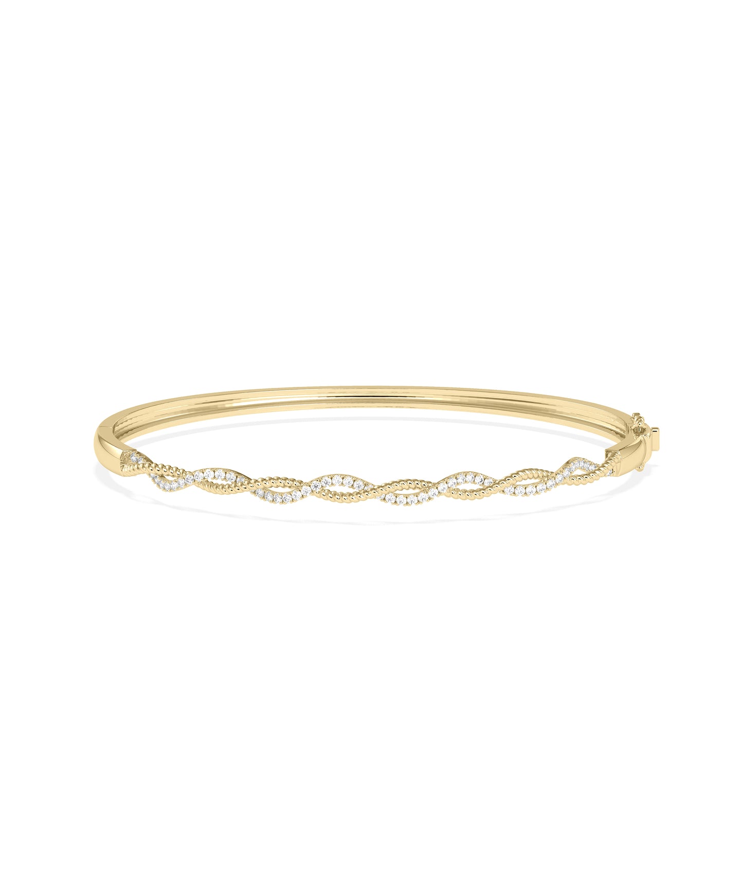 Diamond Twist Bangle | Diamond Bangle 