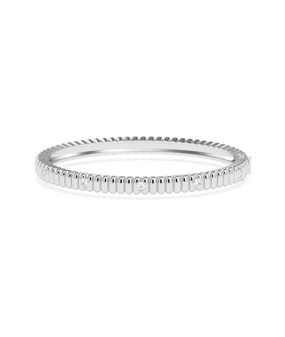 Diamond Station Groove Bangle