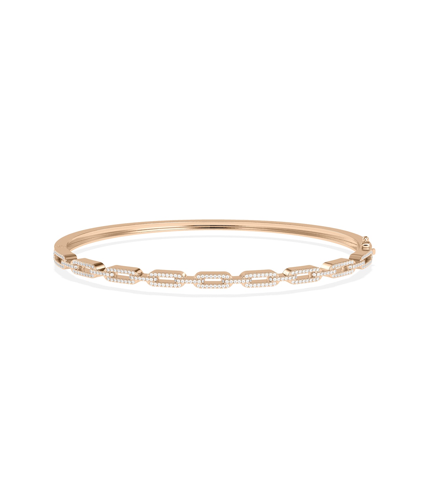 Diamond Pave Link Bangle | Diamond Bangles For Everyday 