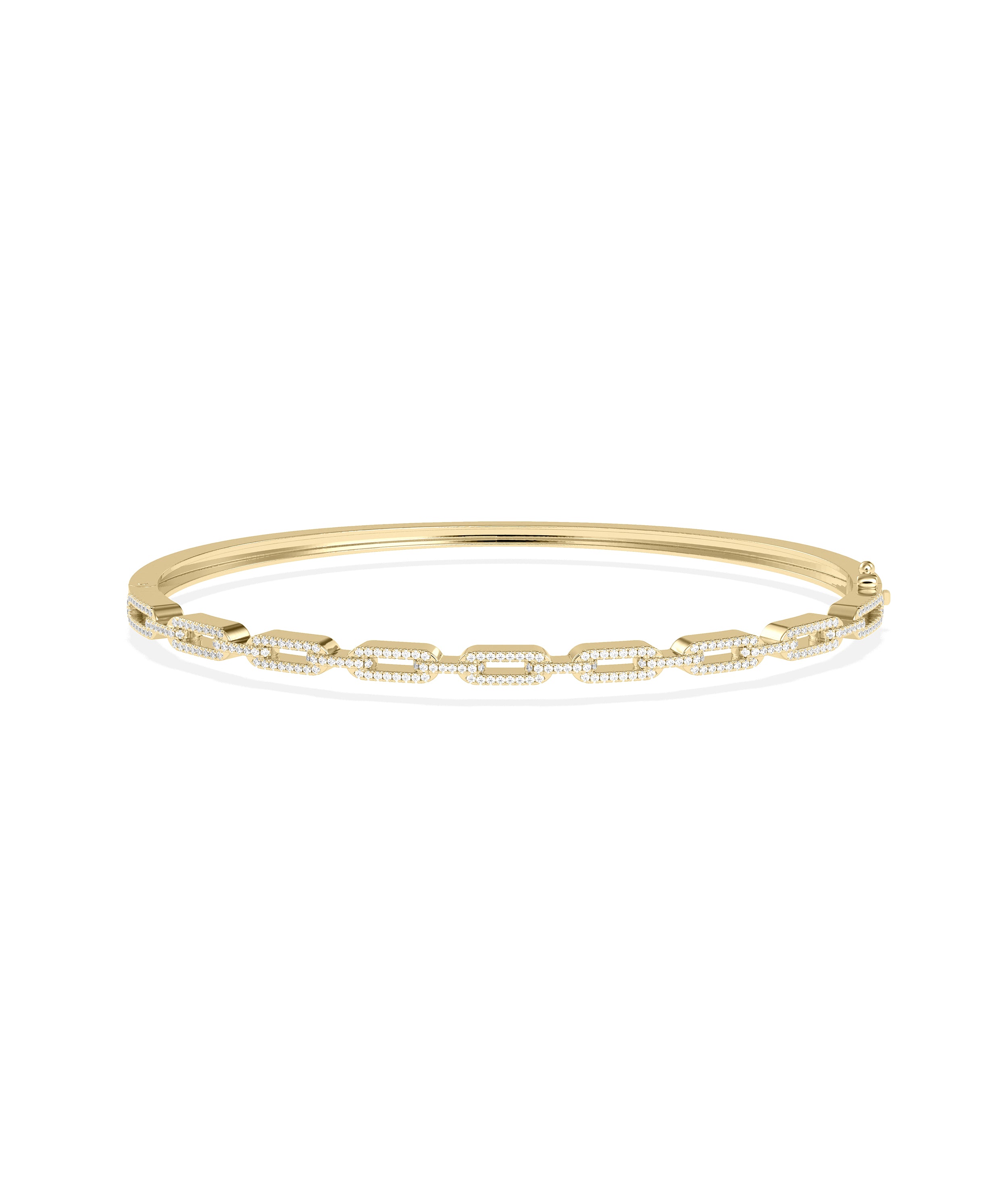 Diamond Pave Link Bangle | Diamond Bangles For Everyday 