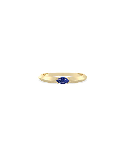 Birthstone Solitaire Band Ring