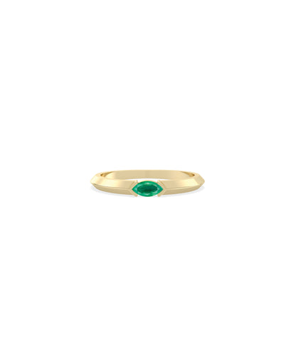 Birthstone Solitaire Band Ring