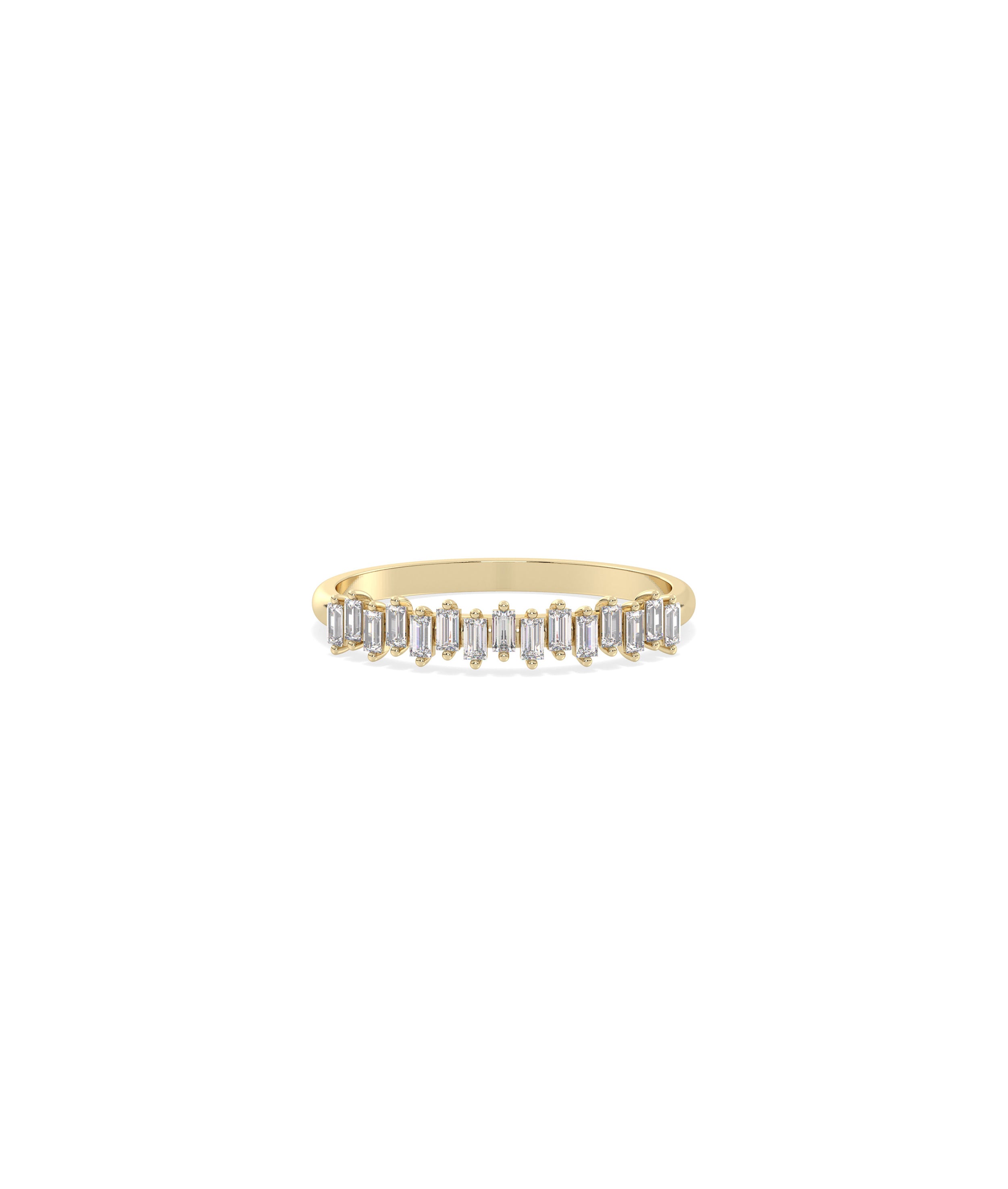 Birthstone Baguette Band Ring - Perfect Everyday Jewelry