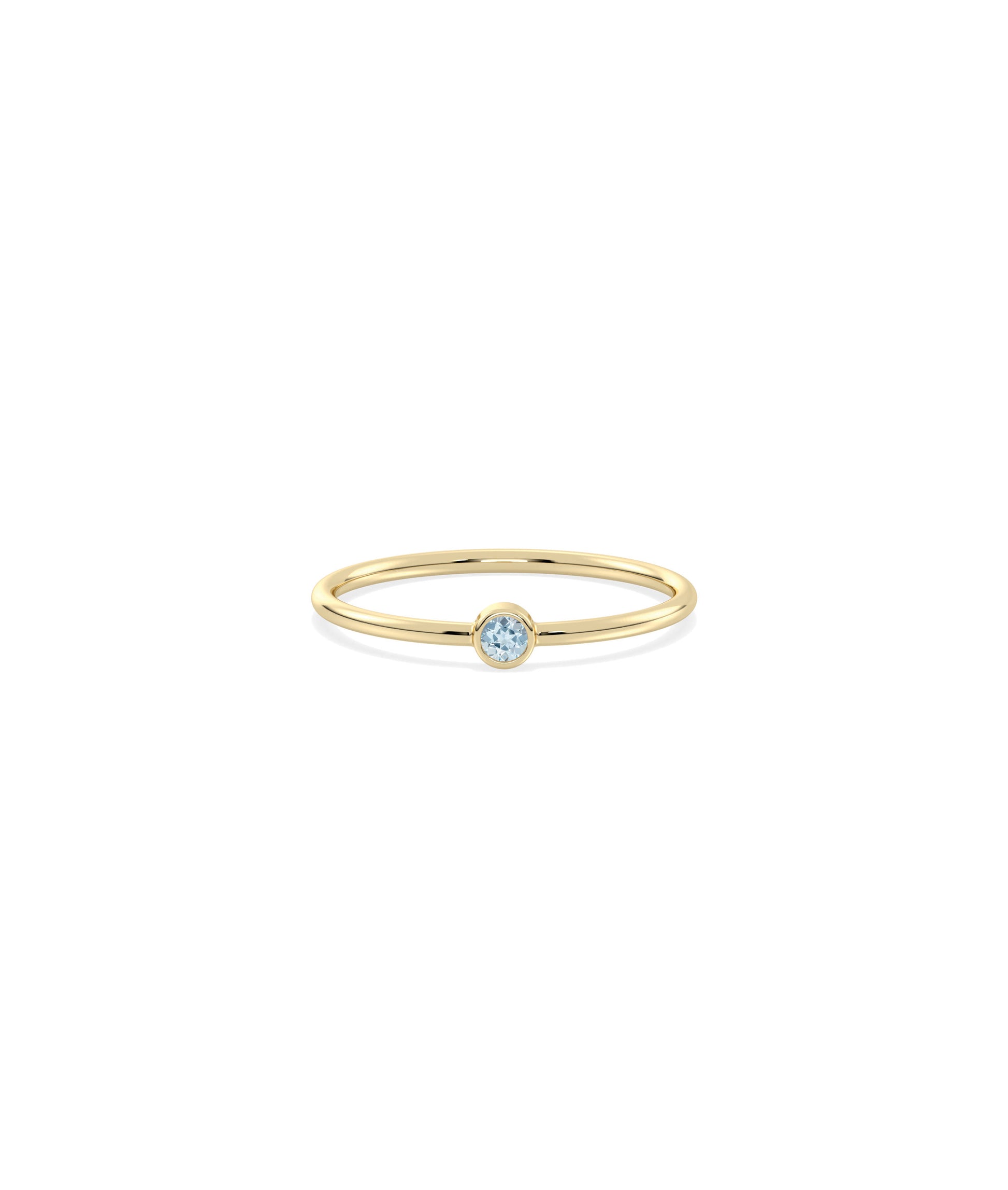 Birthstone Solitaire Band Ring | Shop Diamond Band Rings Online