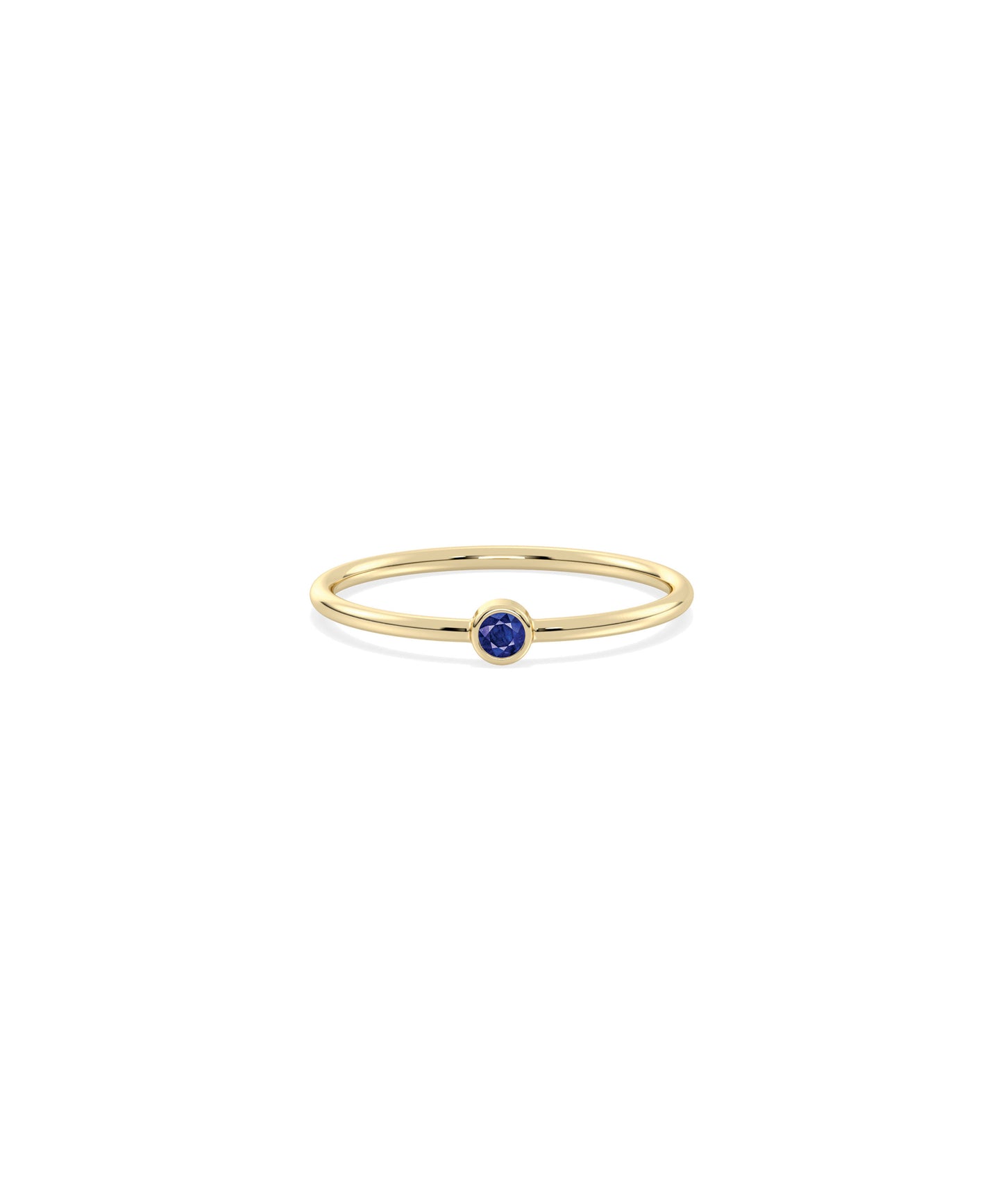 Birthstone Solitaire Band Ring | Shop Diamond Band Rings Online