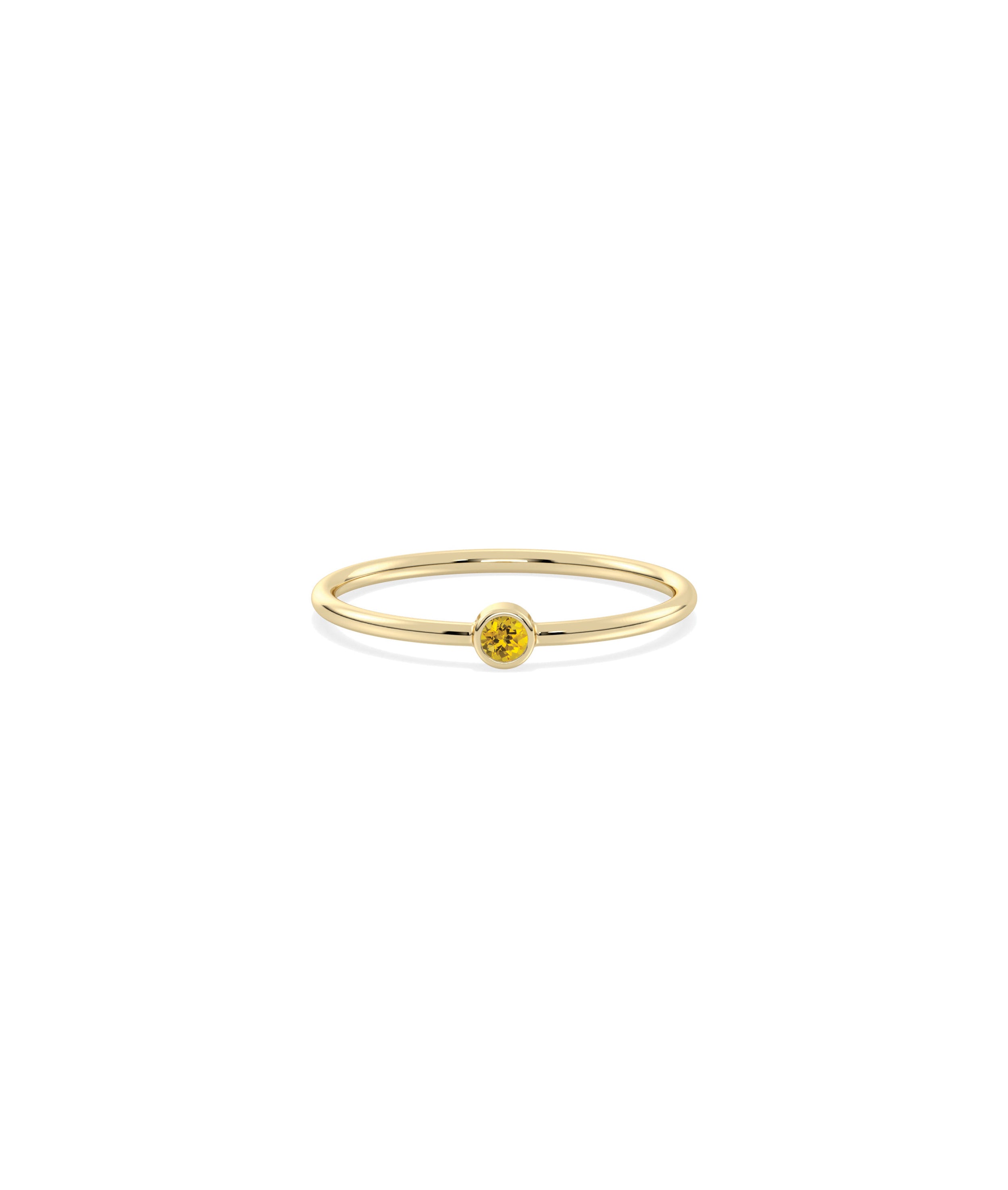 Birthstone Solitaire Band Ring | Shop Diamond Band Rings Online