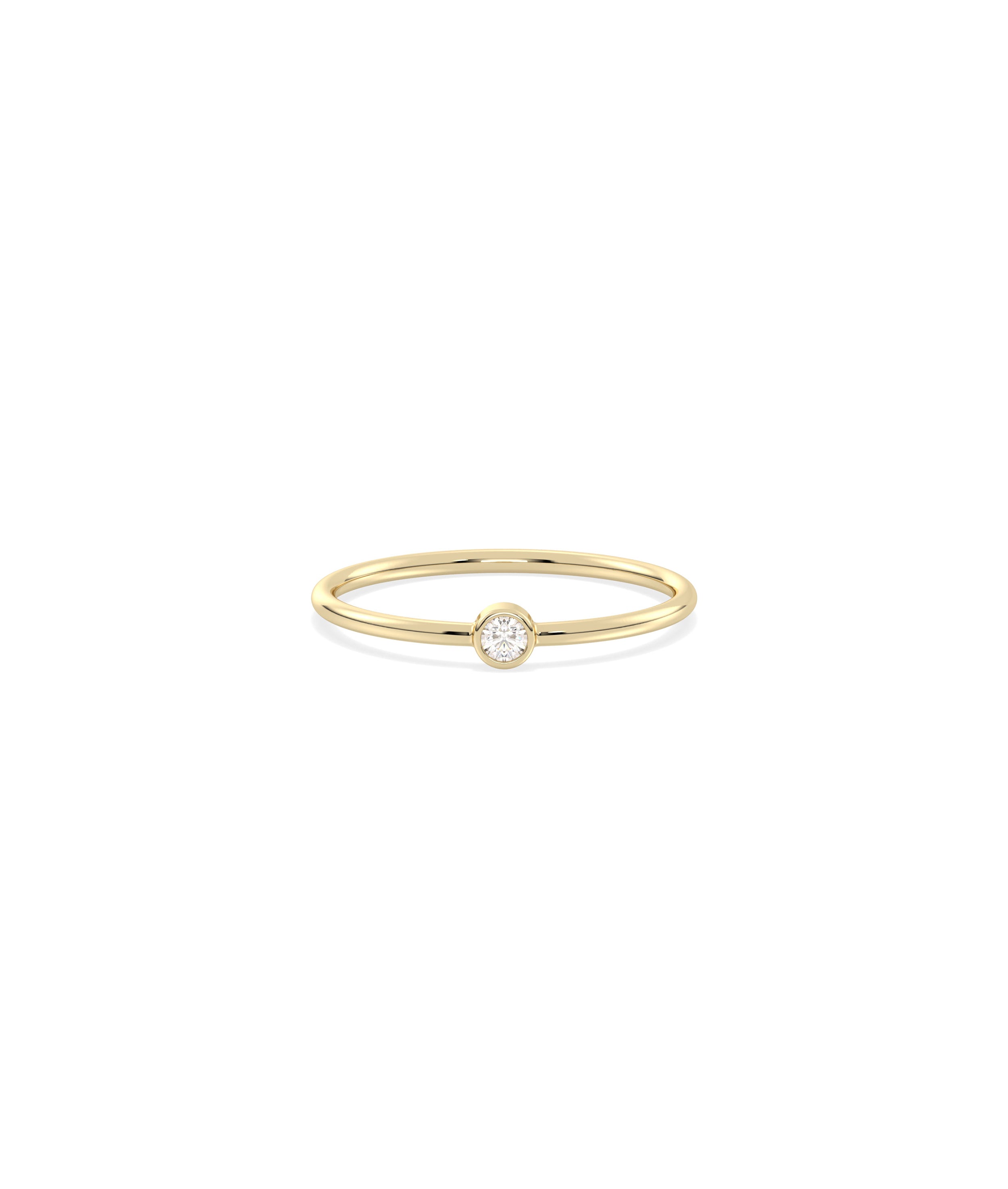 Birthstone Solitaire Band Ring | Shop Diamond Band Rings Online