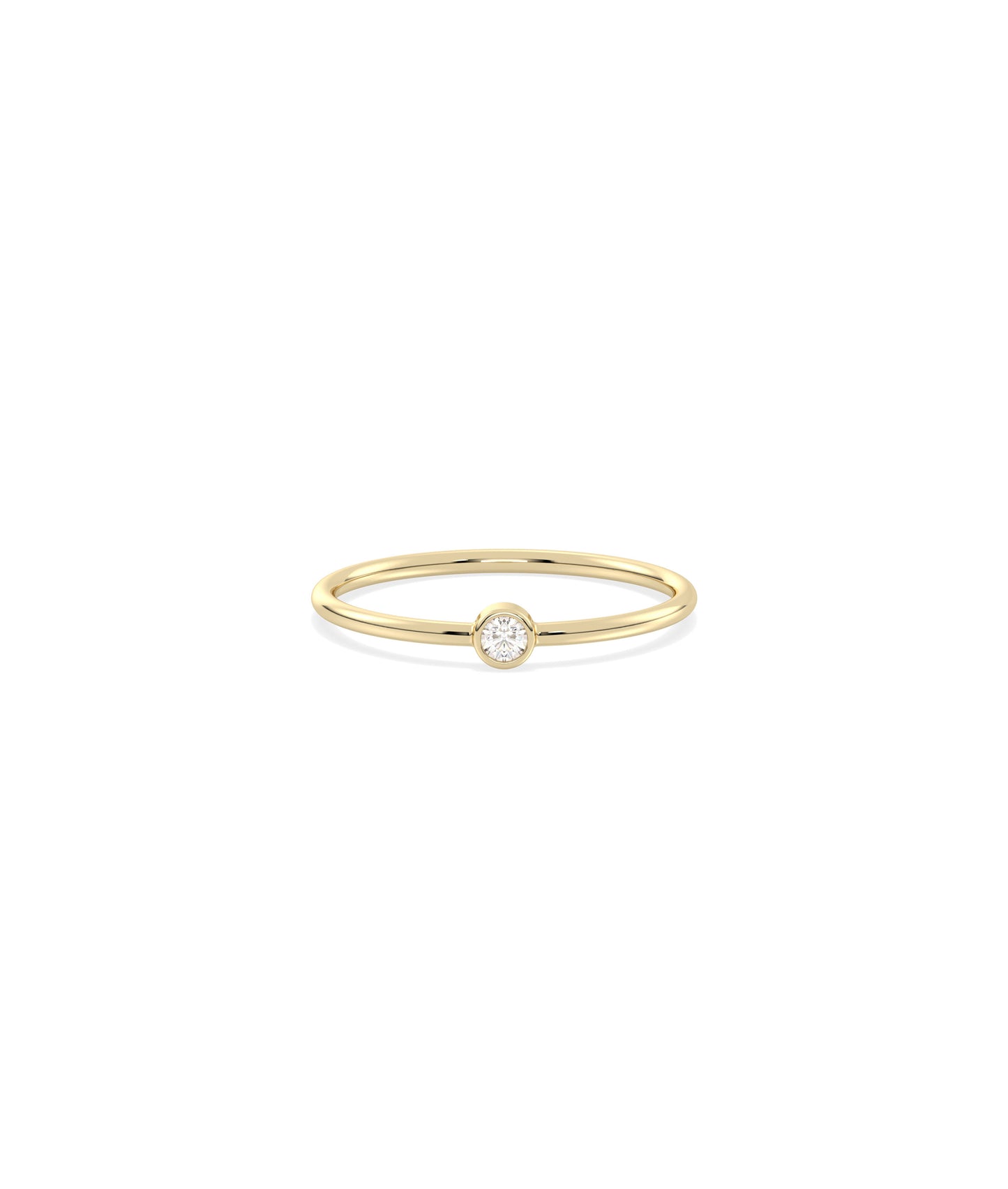 Birthstone Solitaire Band Ring | Shop Diamond Band Rings Online