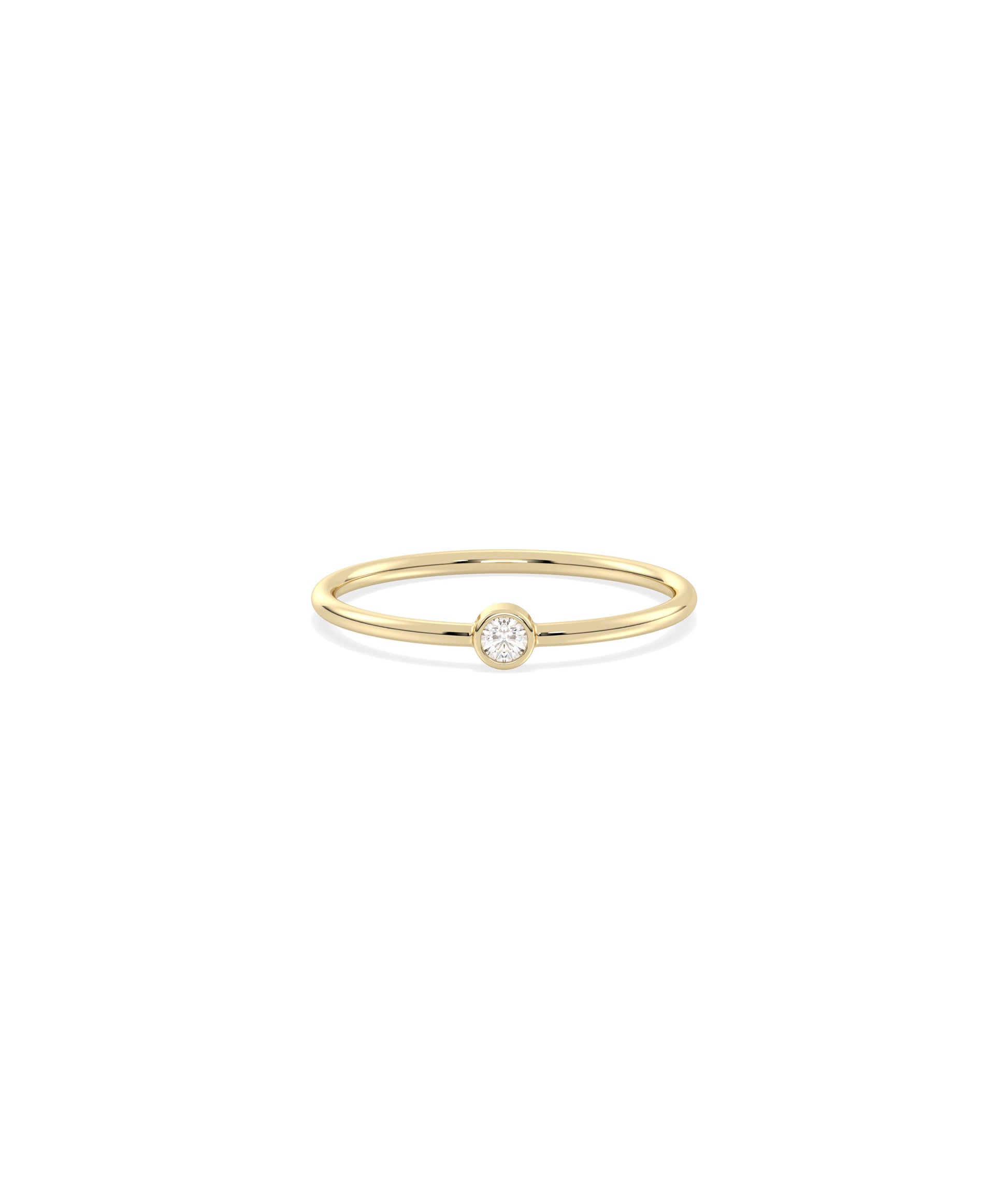 Birthstone Solitaire Band Ring | Shop Diamond Band Rings Online