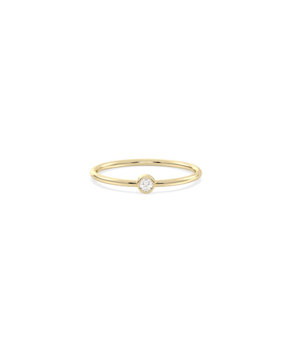 Birthstone Solitaire Band Ring | Shop Diamond Band Rings Online