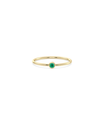 Birthstone Solitaire Band Ring | Shop Diamond Band Rings Online