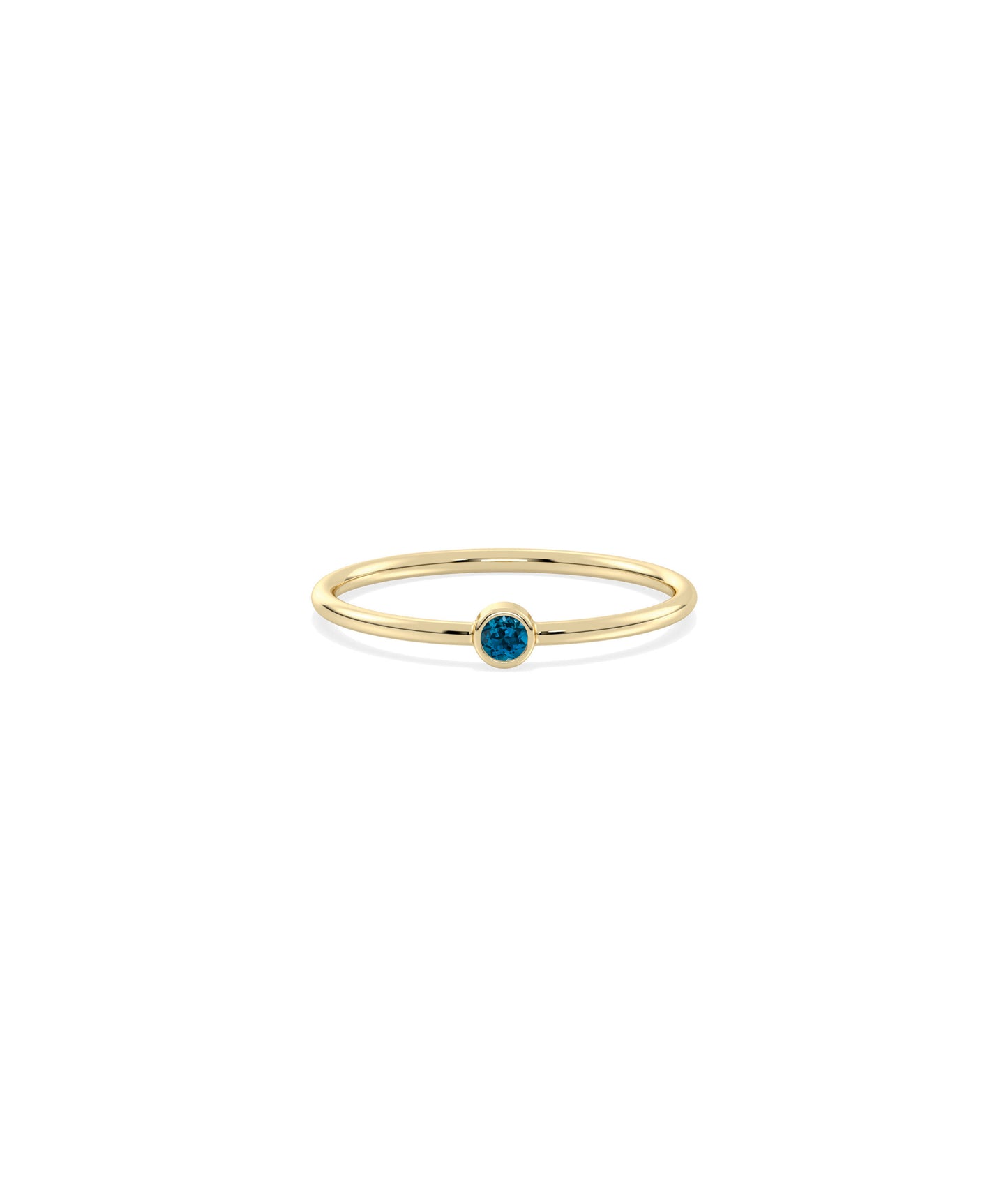 Birthstone Solitaire Band Ring | Shop Diamond Band Rings Online