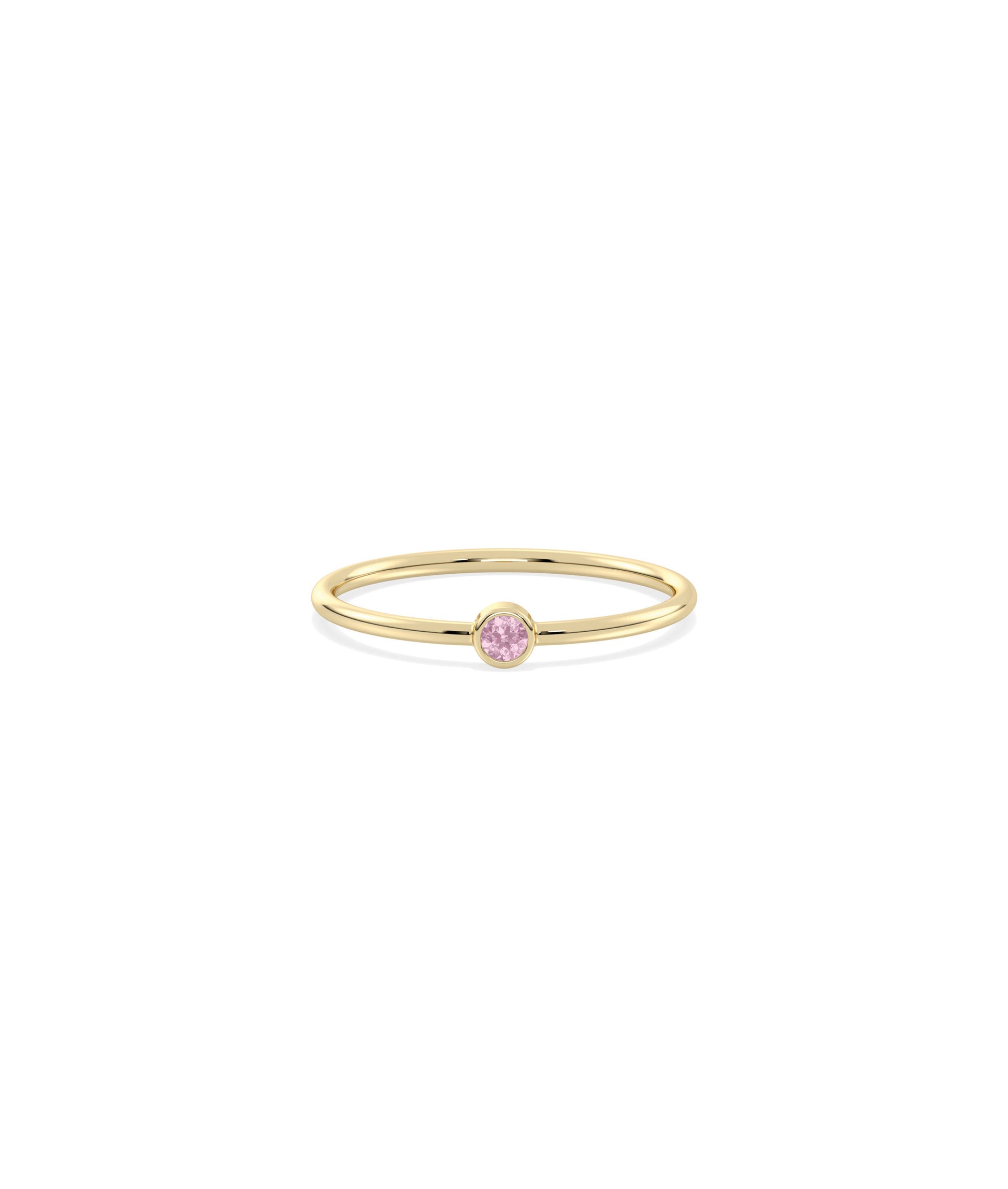 Birthstone Solitaire Band Ring | Shop Diamond Band Rings Online