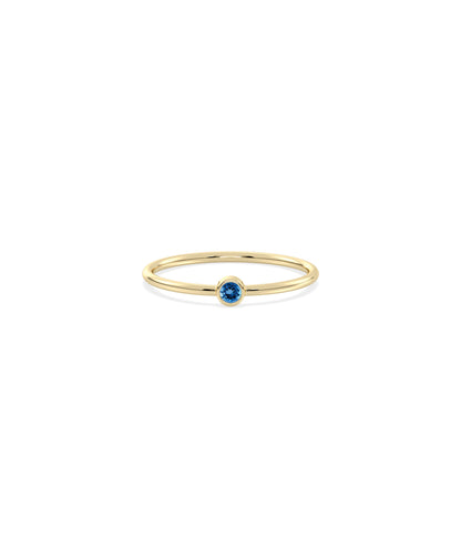 Birthstone Solitaire Band Ring | Shop Diamond Band Rings Online