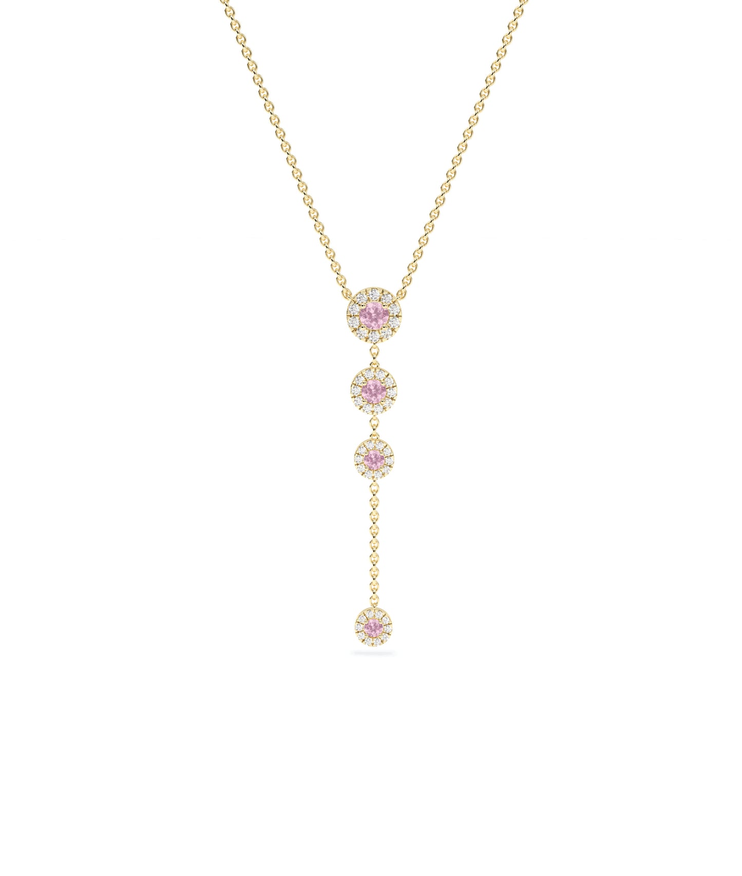 Birthstone and Diamond Dangle Necklace | Diamond Necklace 