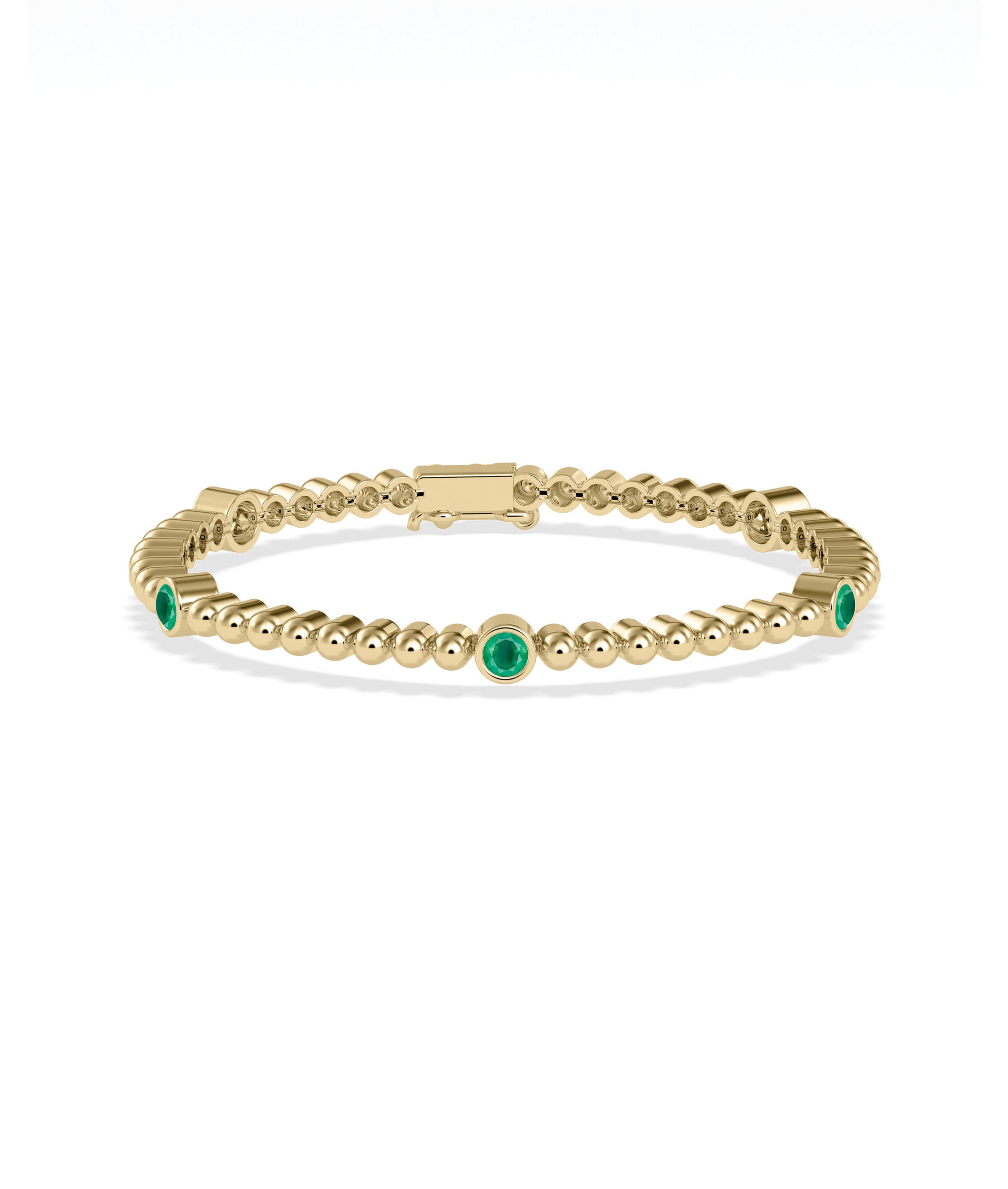 Birthstone and Bubble Station Bracelet | Diamond Bracelet