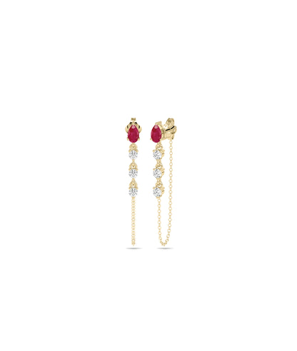 Diamond and Birthstone Dangle Earrings | Shop Everyday Jewelry