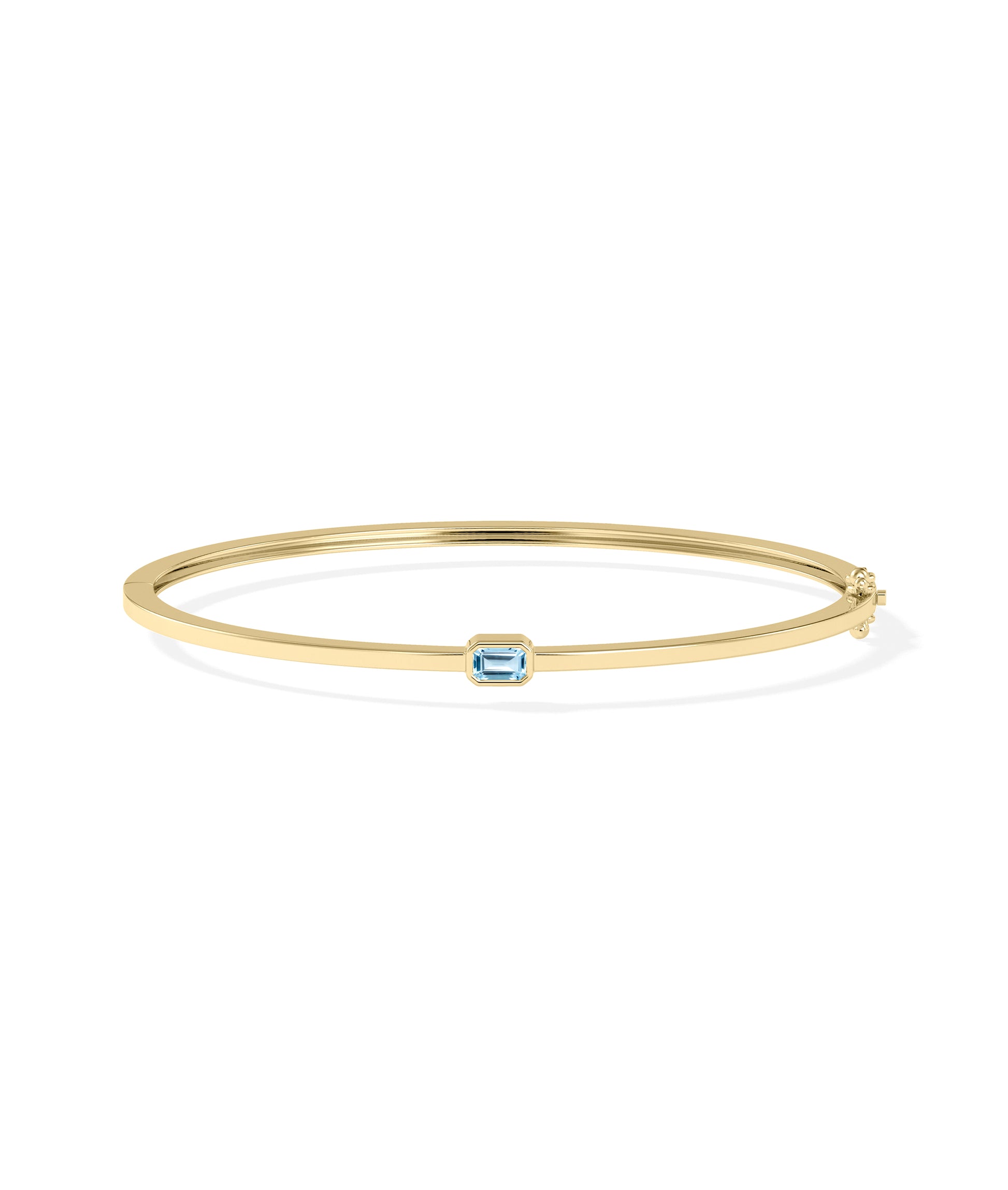 Birthstone Bezel Set Bangle | Diamond Bangles 