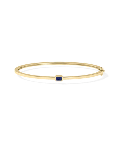 Birthstone Bezel Set Bangle | Diamond Bangles 