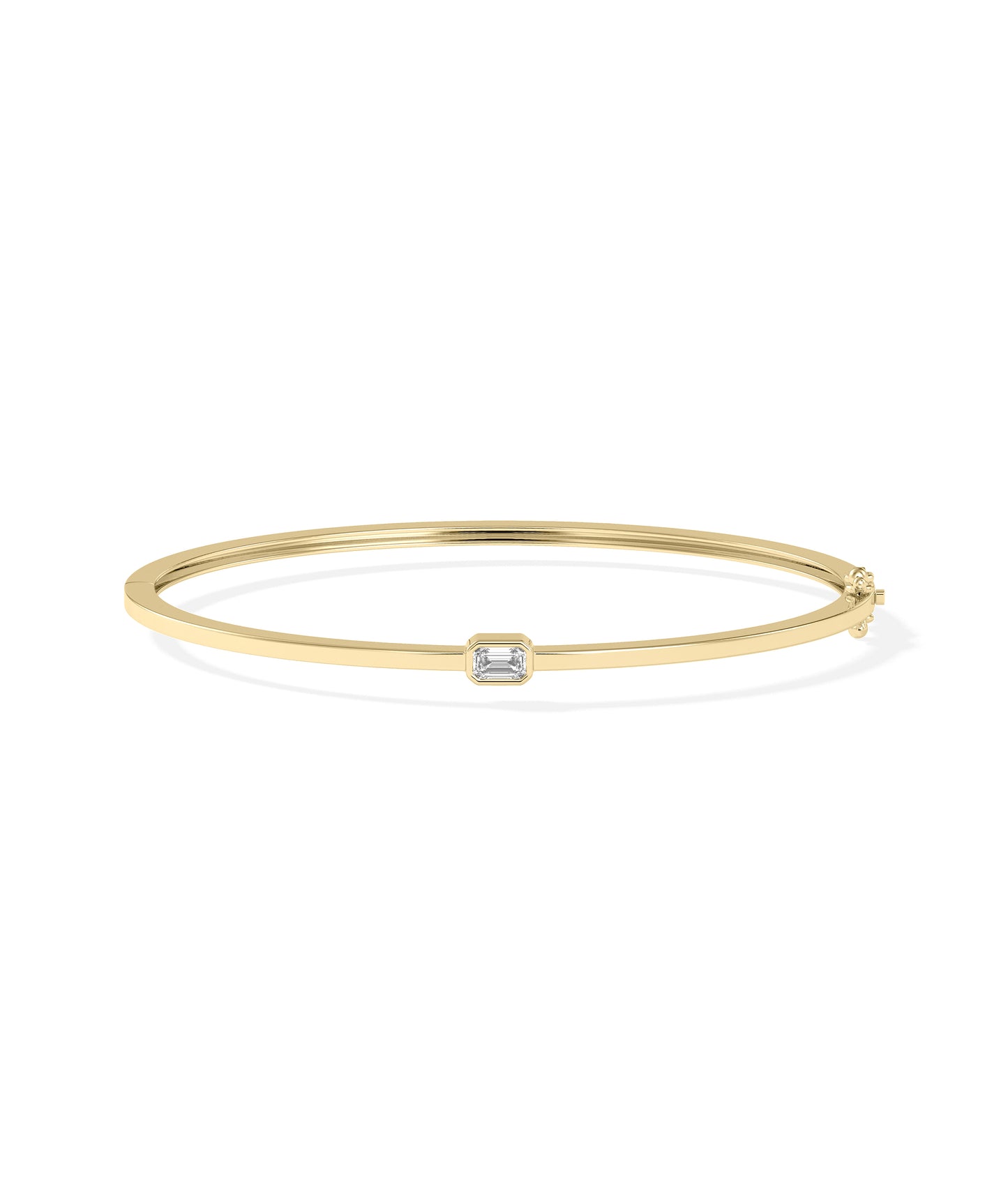 Birthstone Bezel Set Bangle | Diamond Bangles 