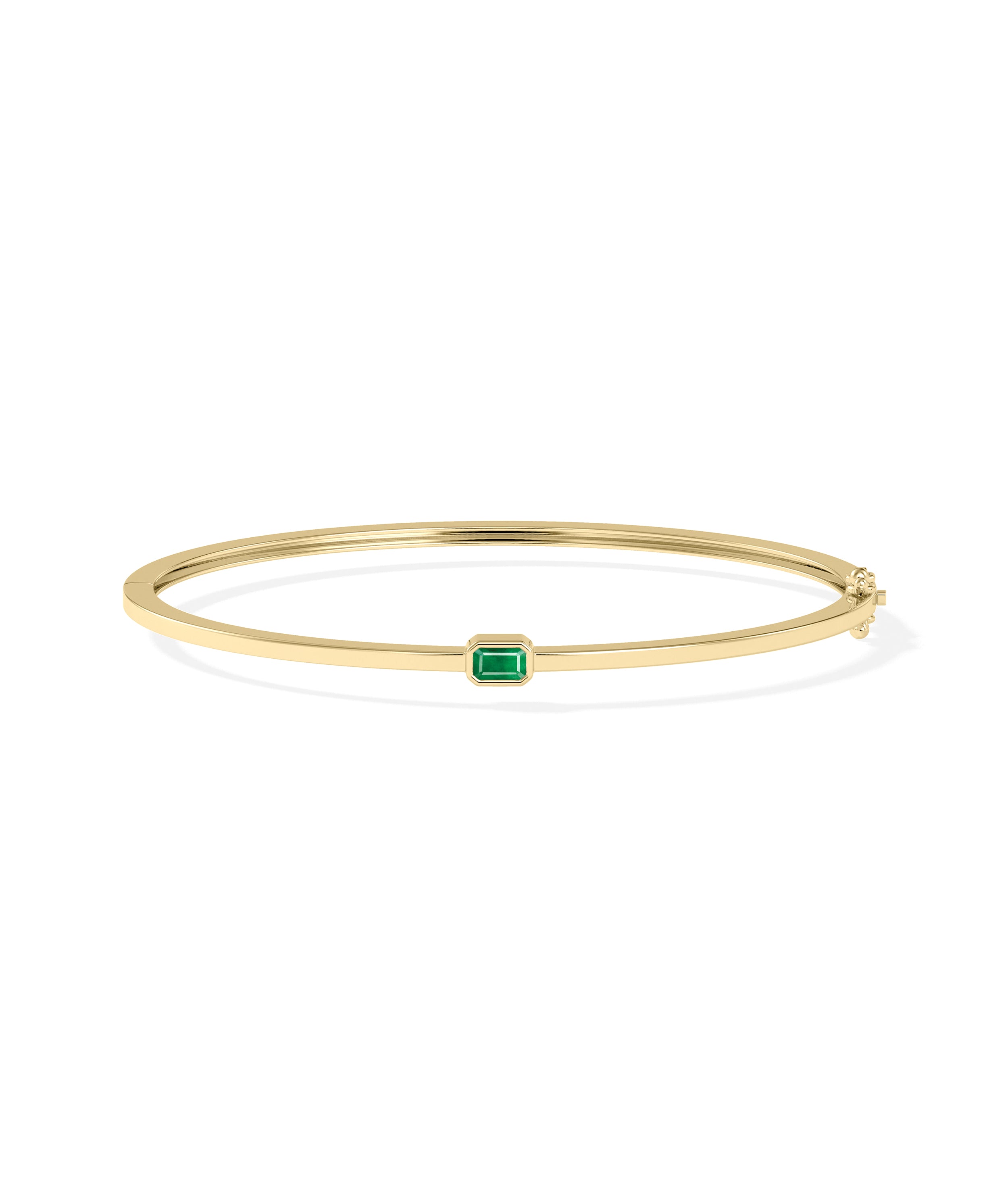 Birthstone Bezel Set Bangle | Diamond Bangles 