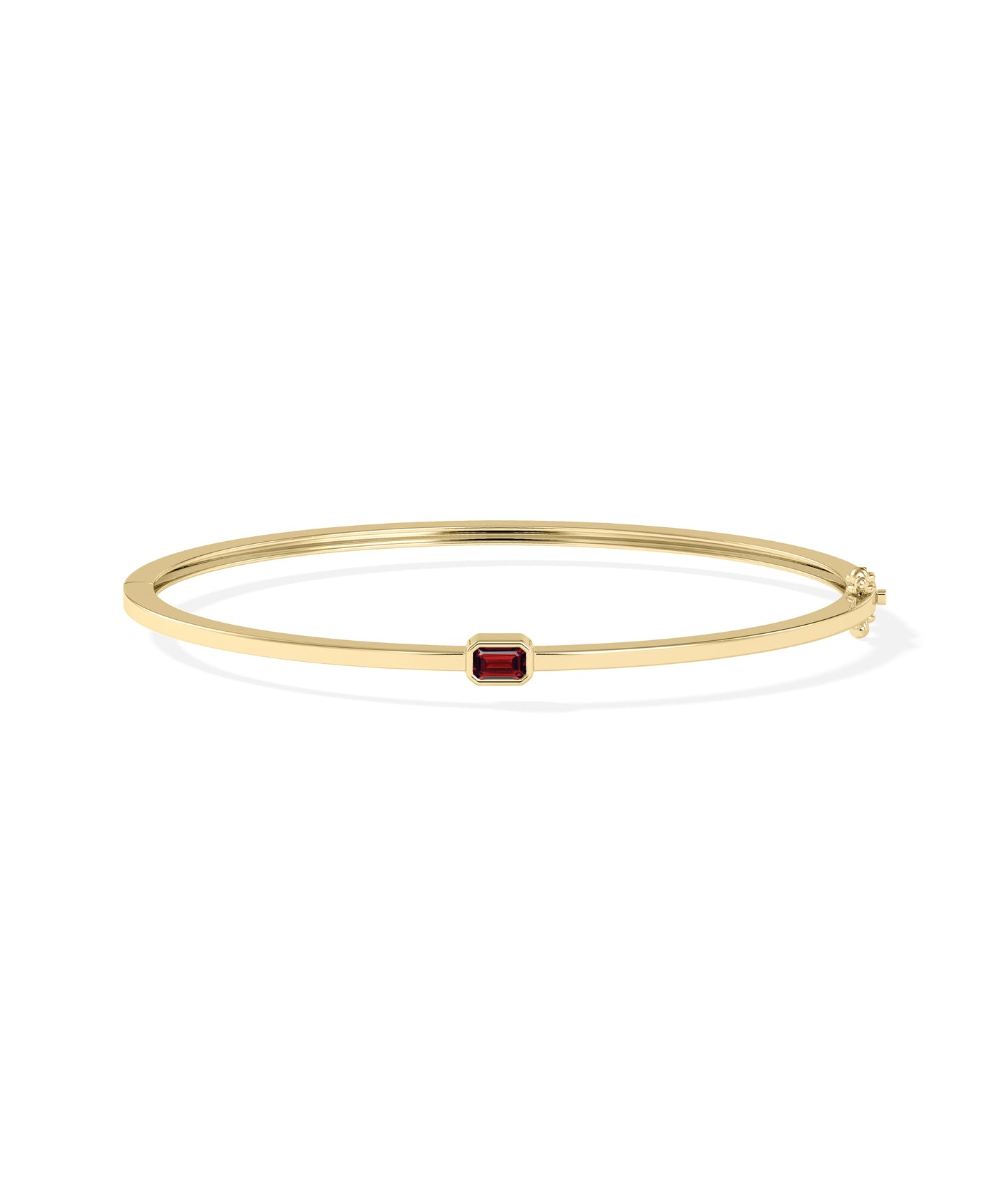 Birthstone Bezel Set Bangle | Diamond Bangles 