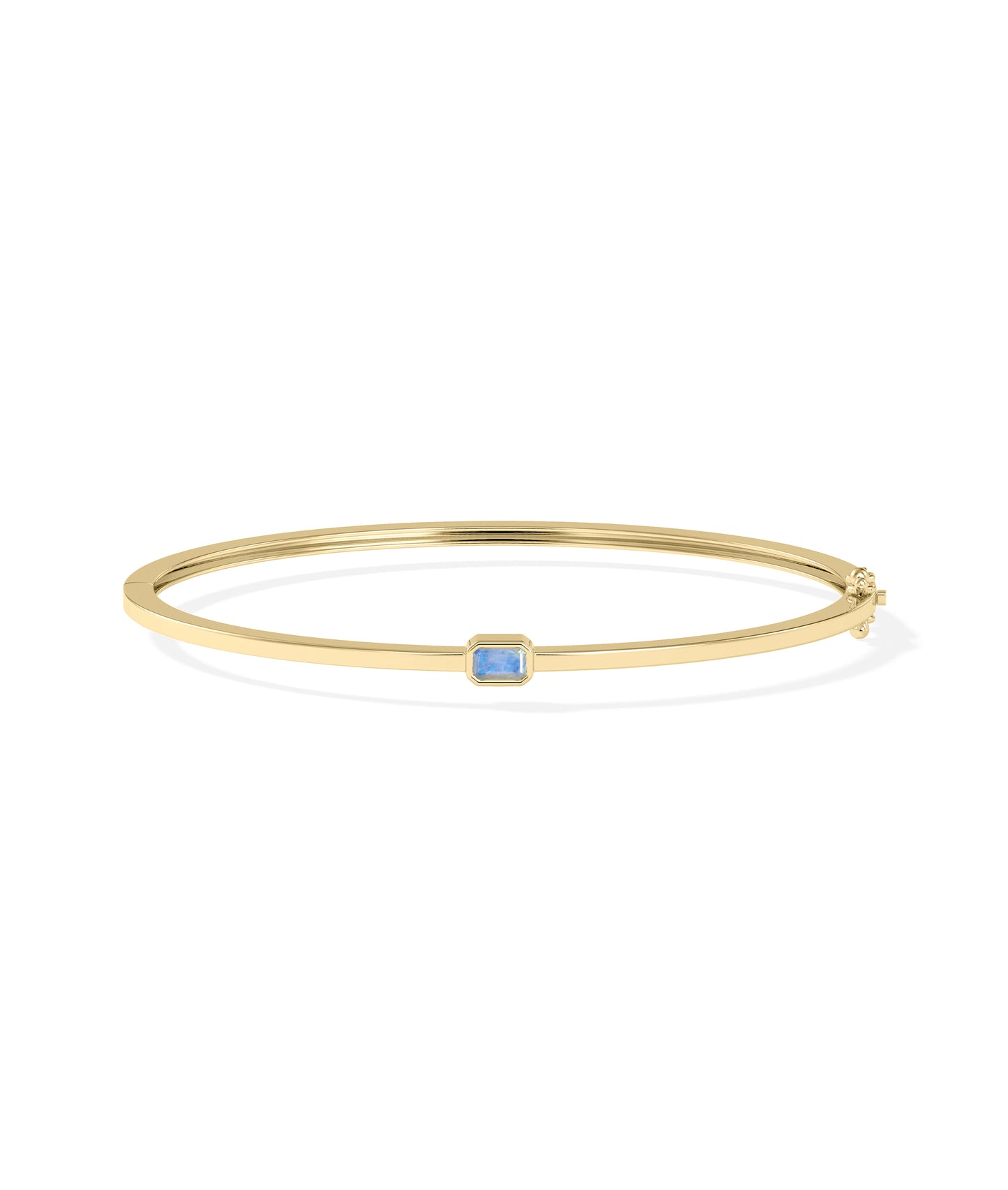 Birthstone Bezel Set Bangle | Diamond Bangles 