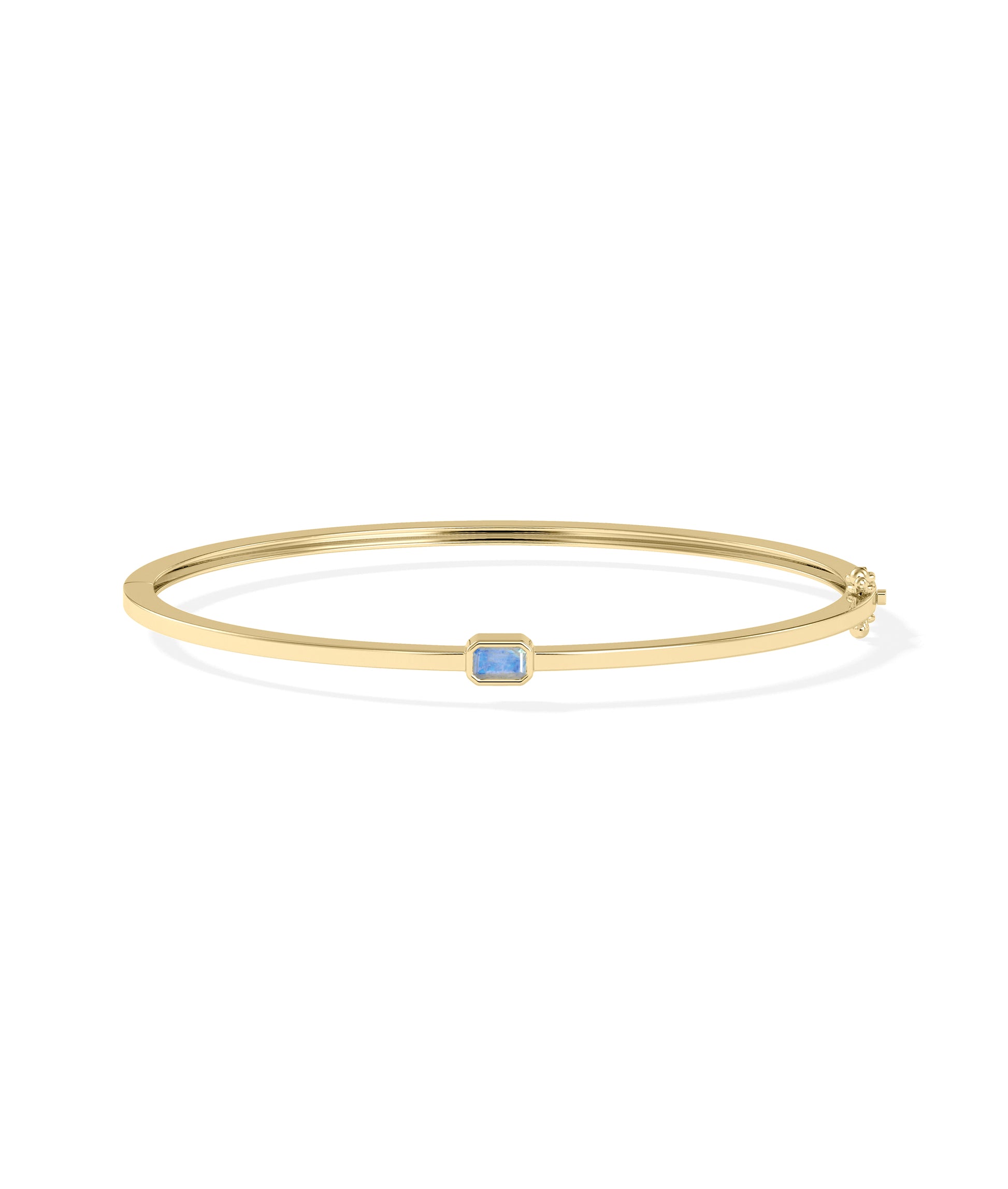 Birthstone Bezel Set Bangle | Diamond Bangles 