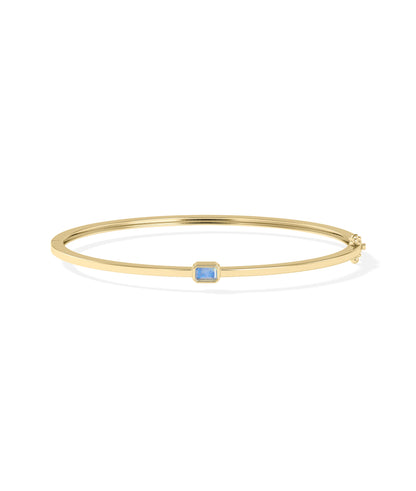 Birthstone Bezel Set Bangle | Diamond Bangles 