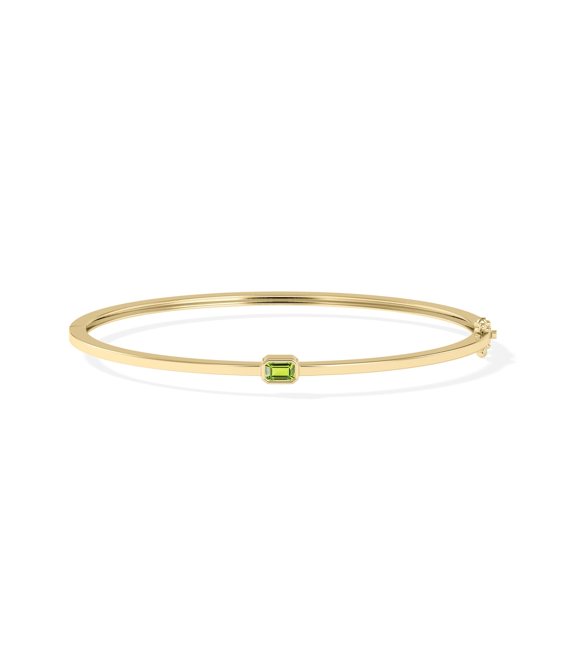 Birthstone Bezel Set Bangle | Diamond Bangles 